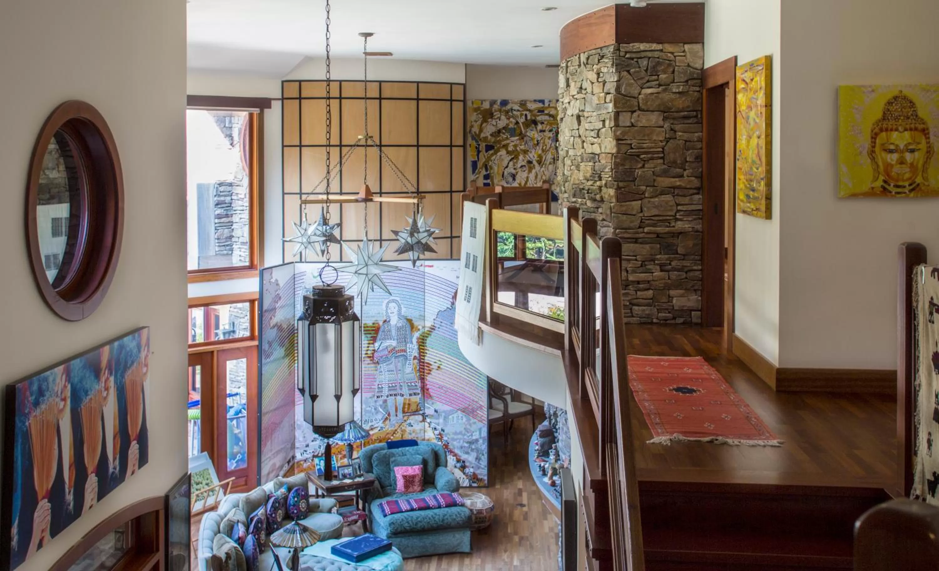 Bed in East Hampton Art House Bed and Breakfast