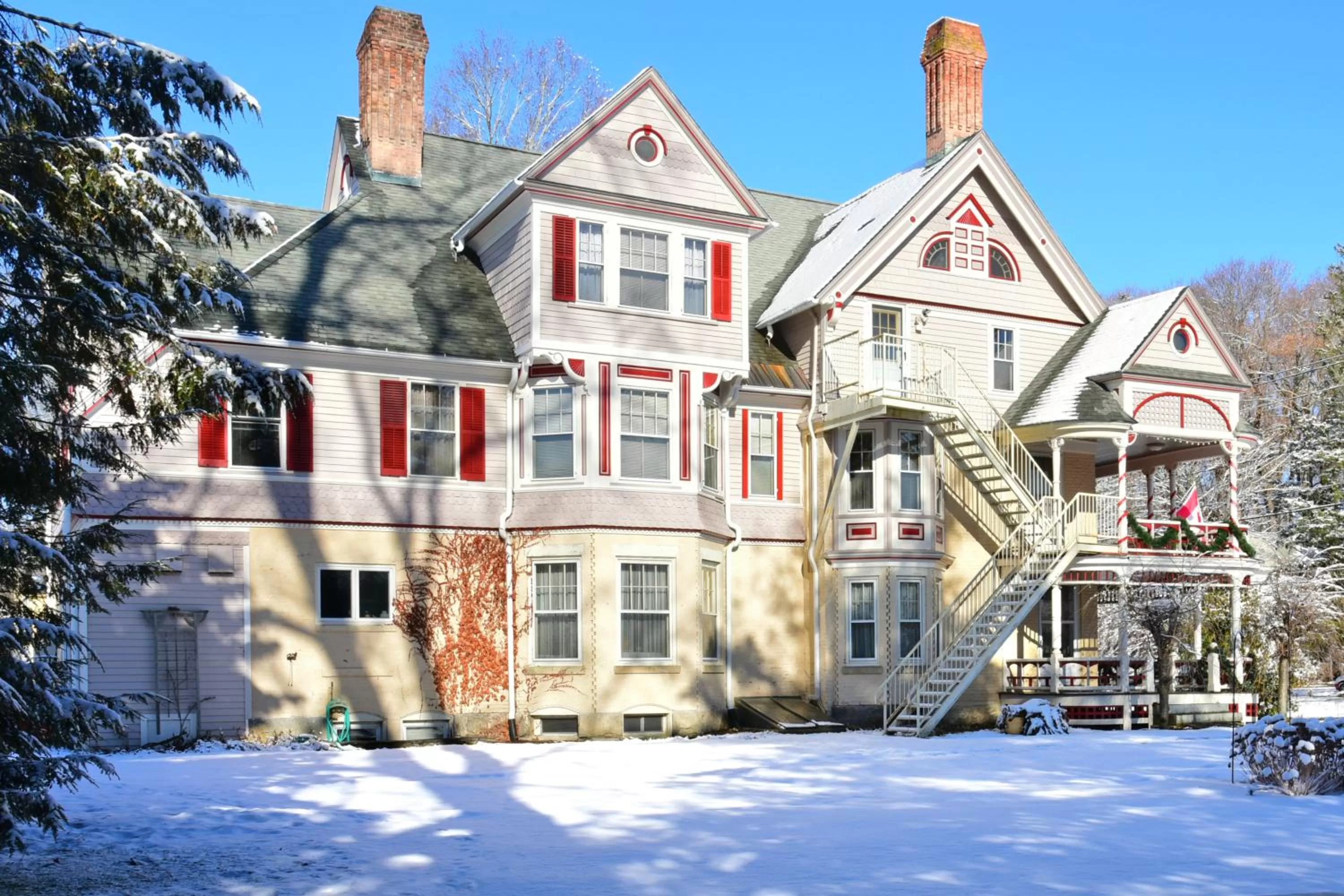 Property building, Winter in Wainwright Inn