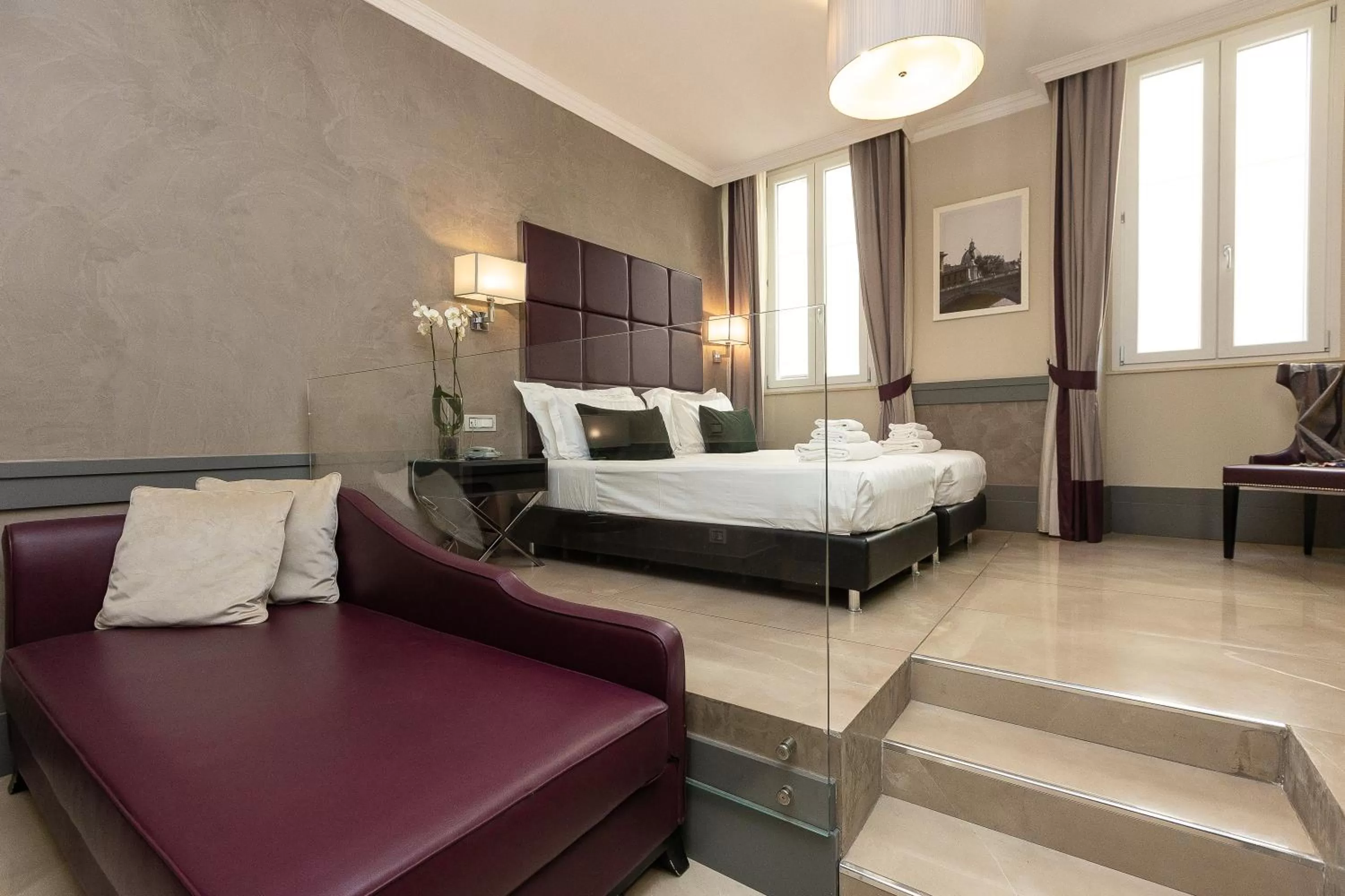 Bedroom, Bed in Hotel Castellino Roma
