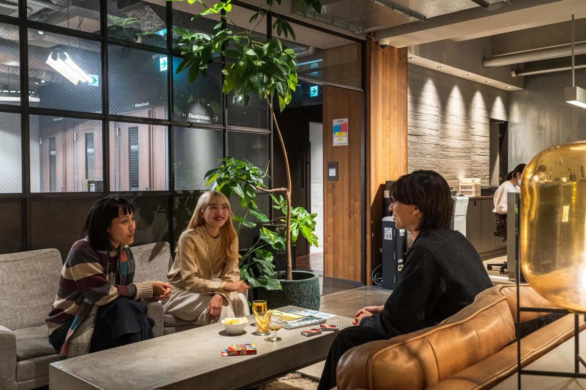 Communal lounge/ TV room in The Millennials Kyoto