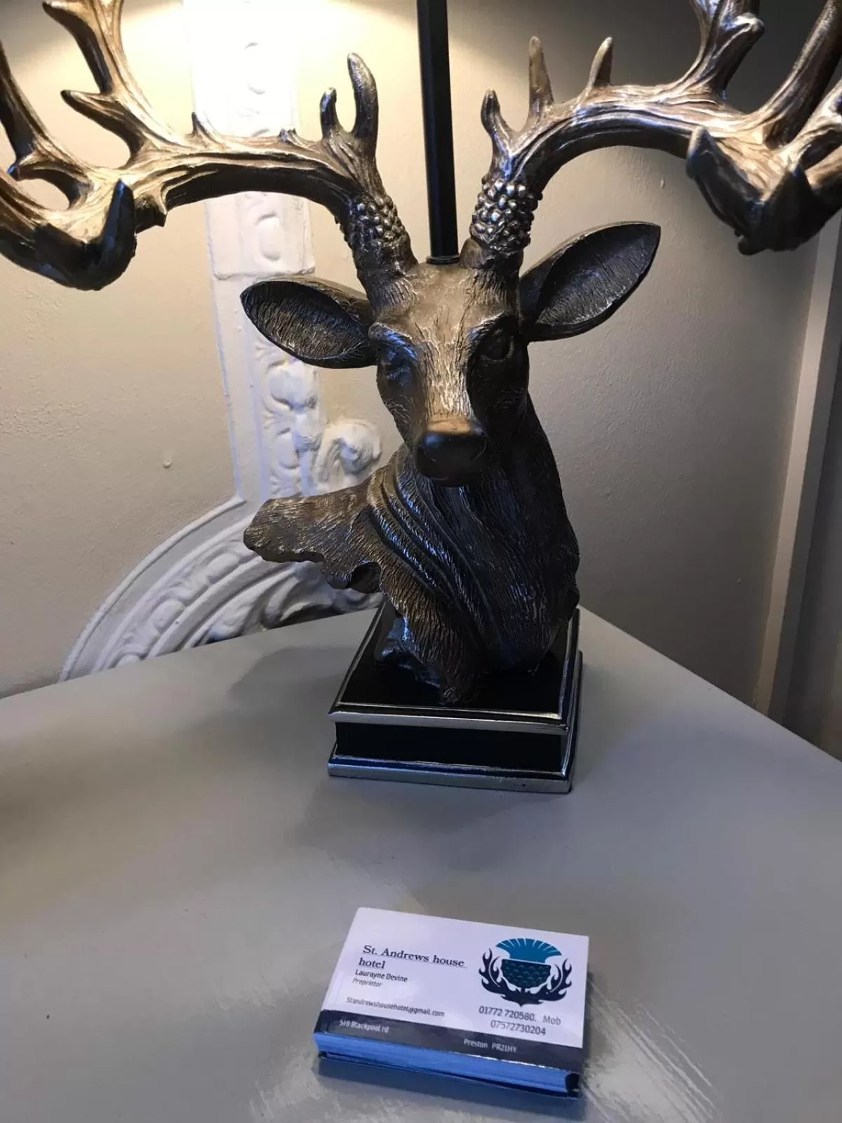 Decorative detail in St Andrews house Hotel