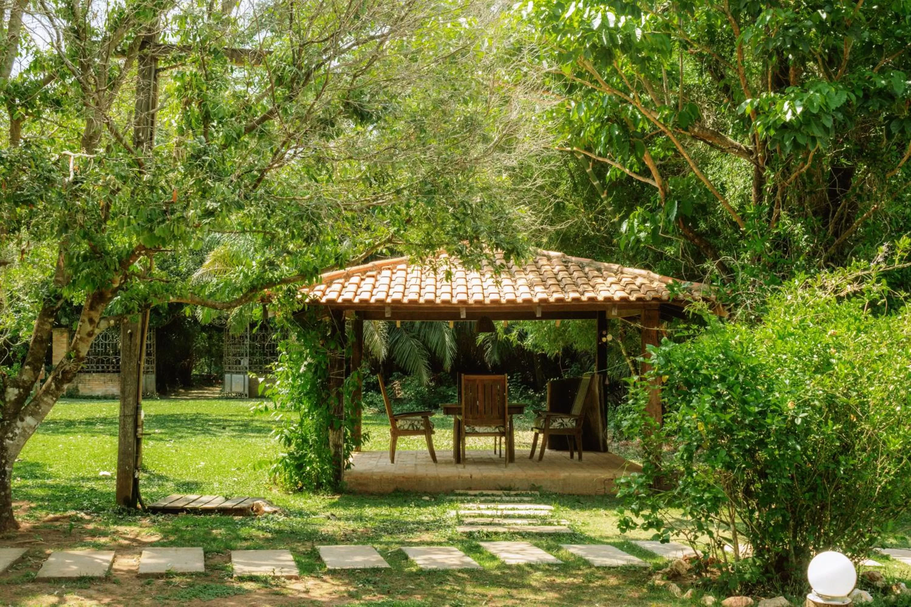 Patio in Hotel Santa Esmeralda