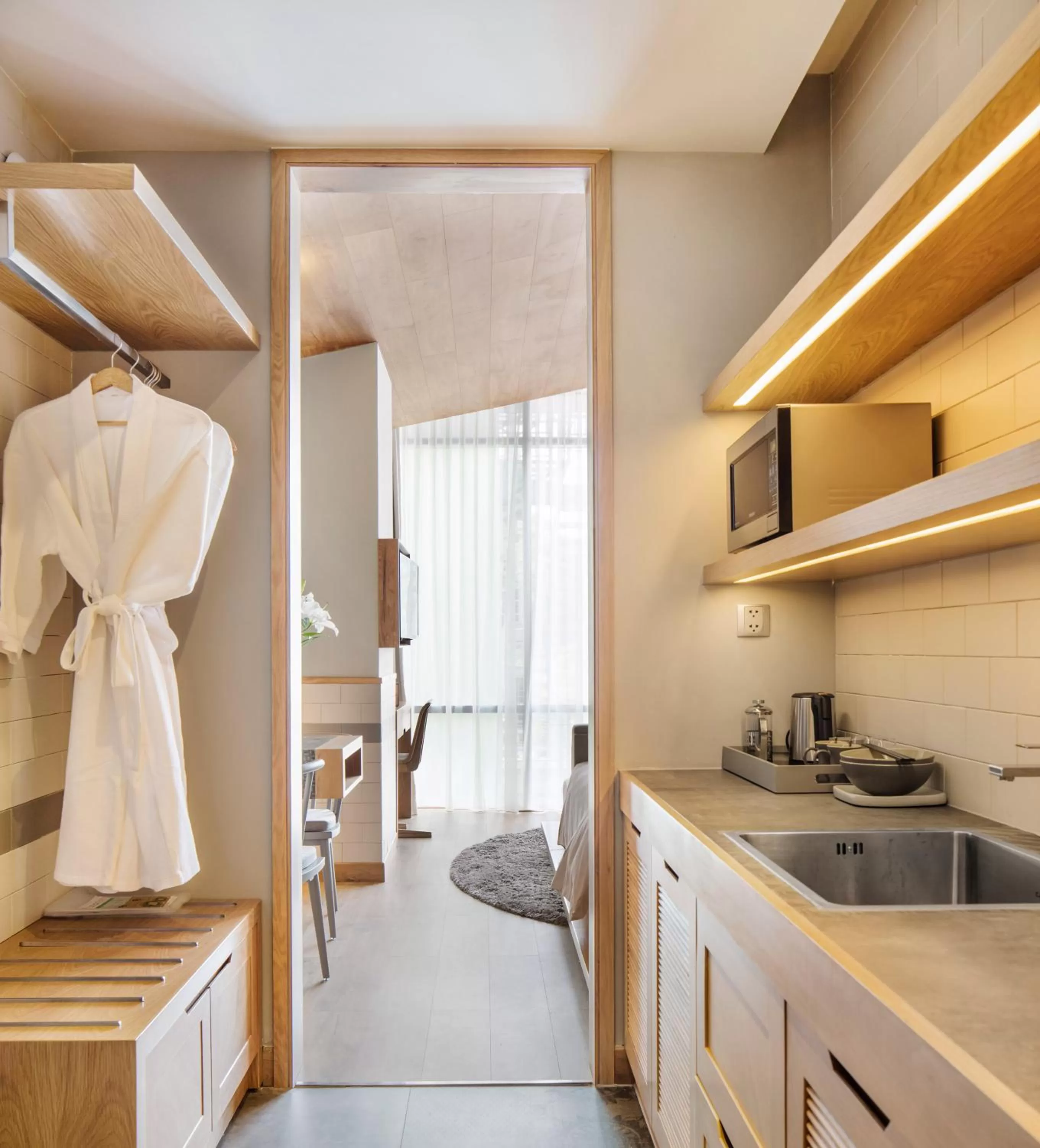 Kitchen or kitchenette in Fusion Suites Saigon