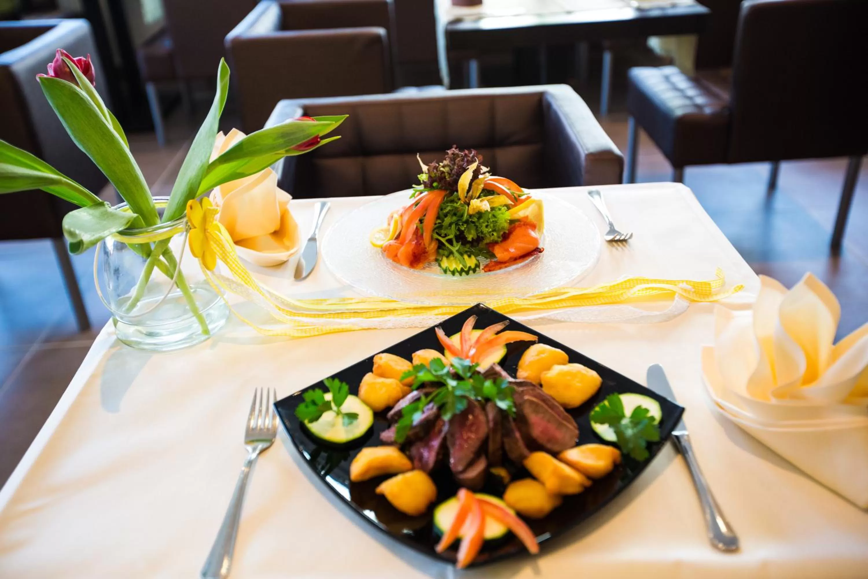 Food in Boutique Hotel Goldene Henne