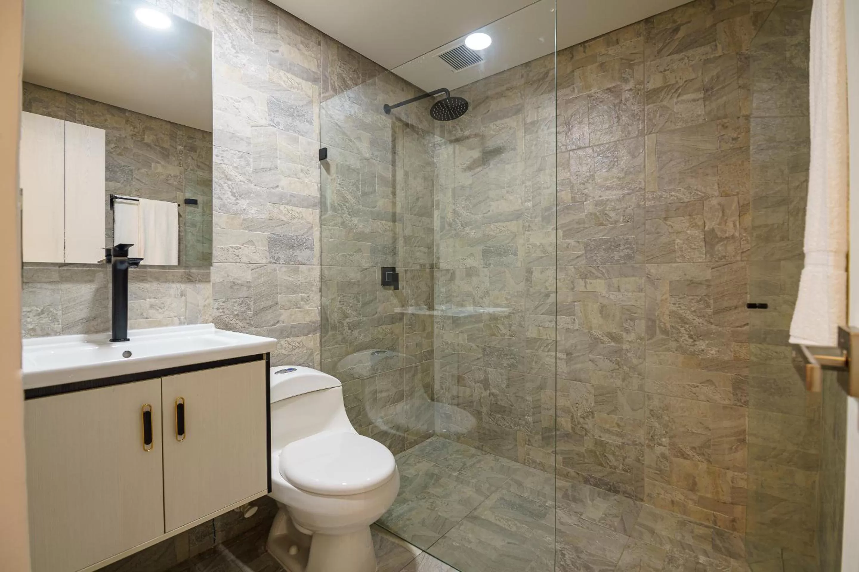 Shower in First Class Hotel