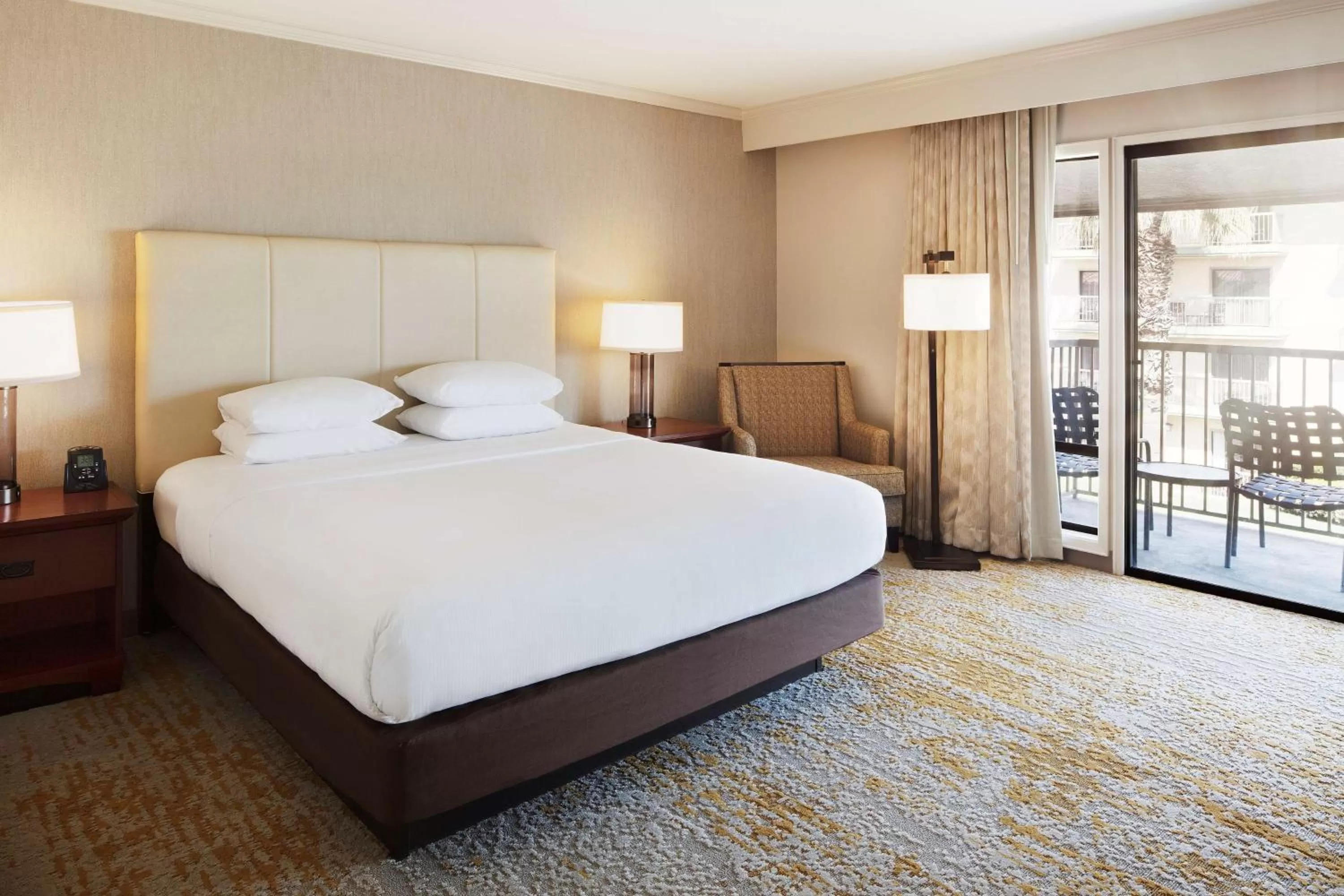 Bed in DoubleTree by Hilton Ontario Airport