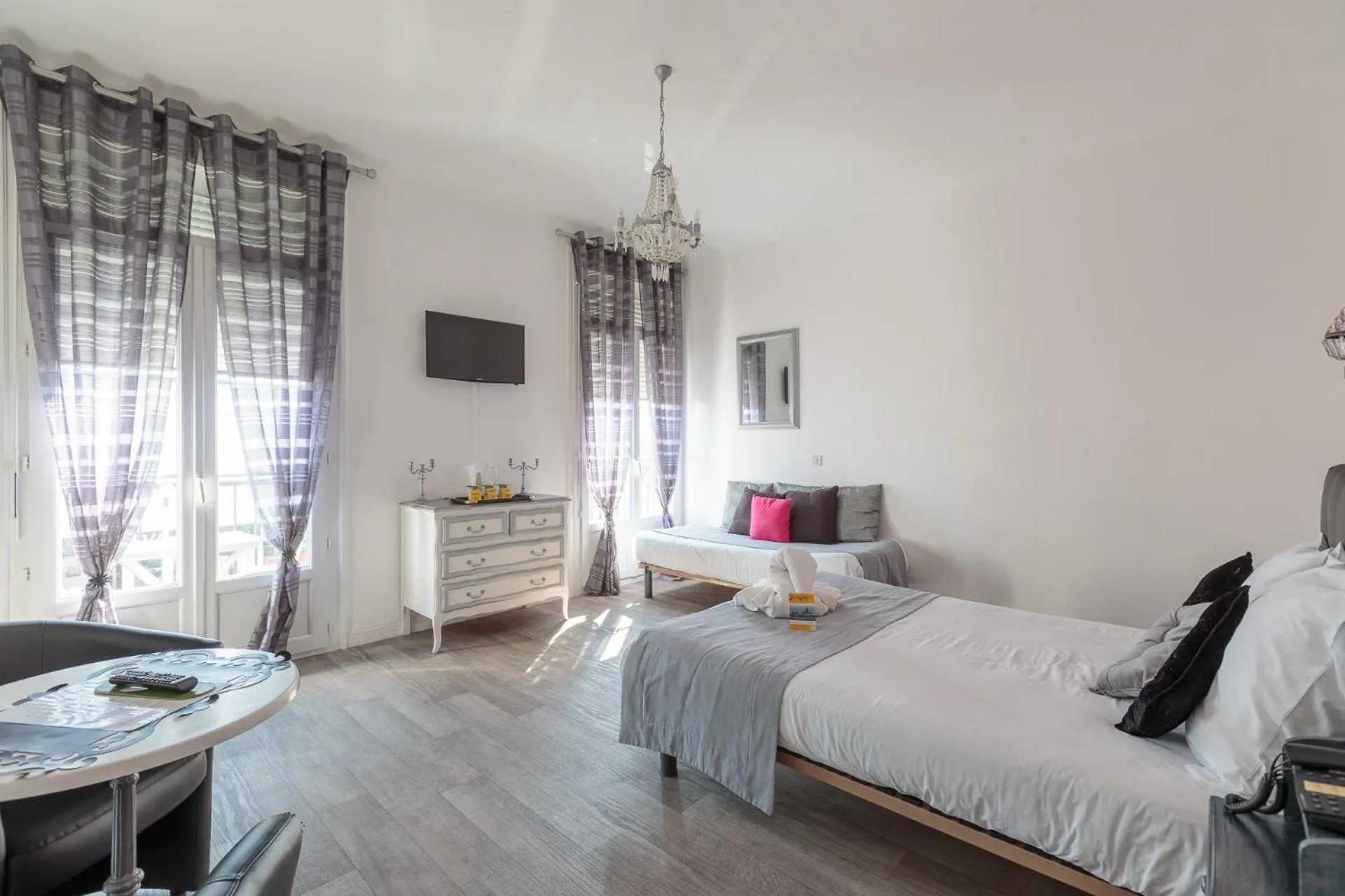 Bed in Crystal Hotel