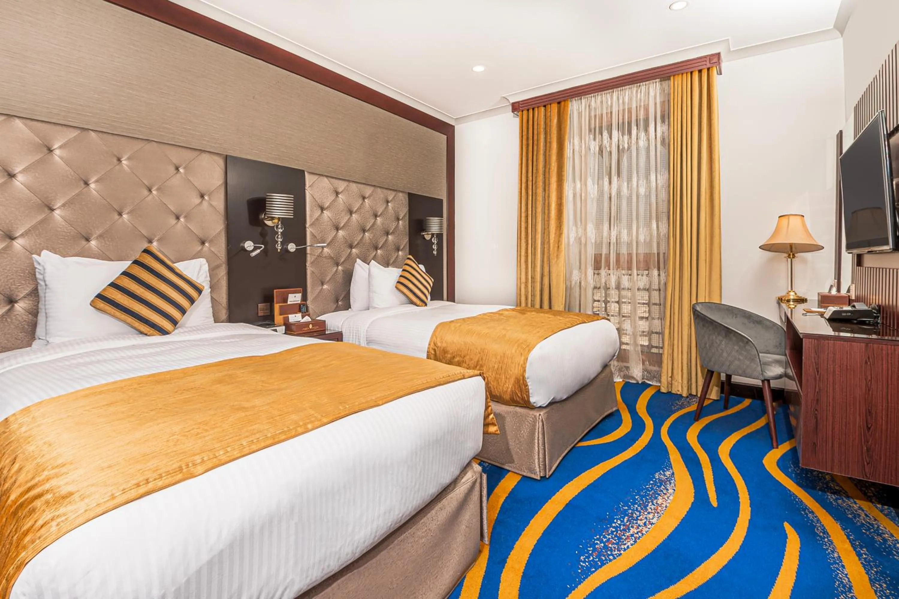 Bed in Dar Al Taqwa Hotel
