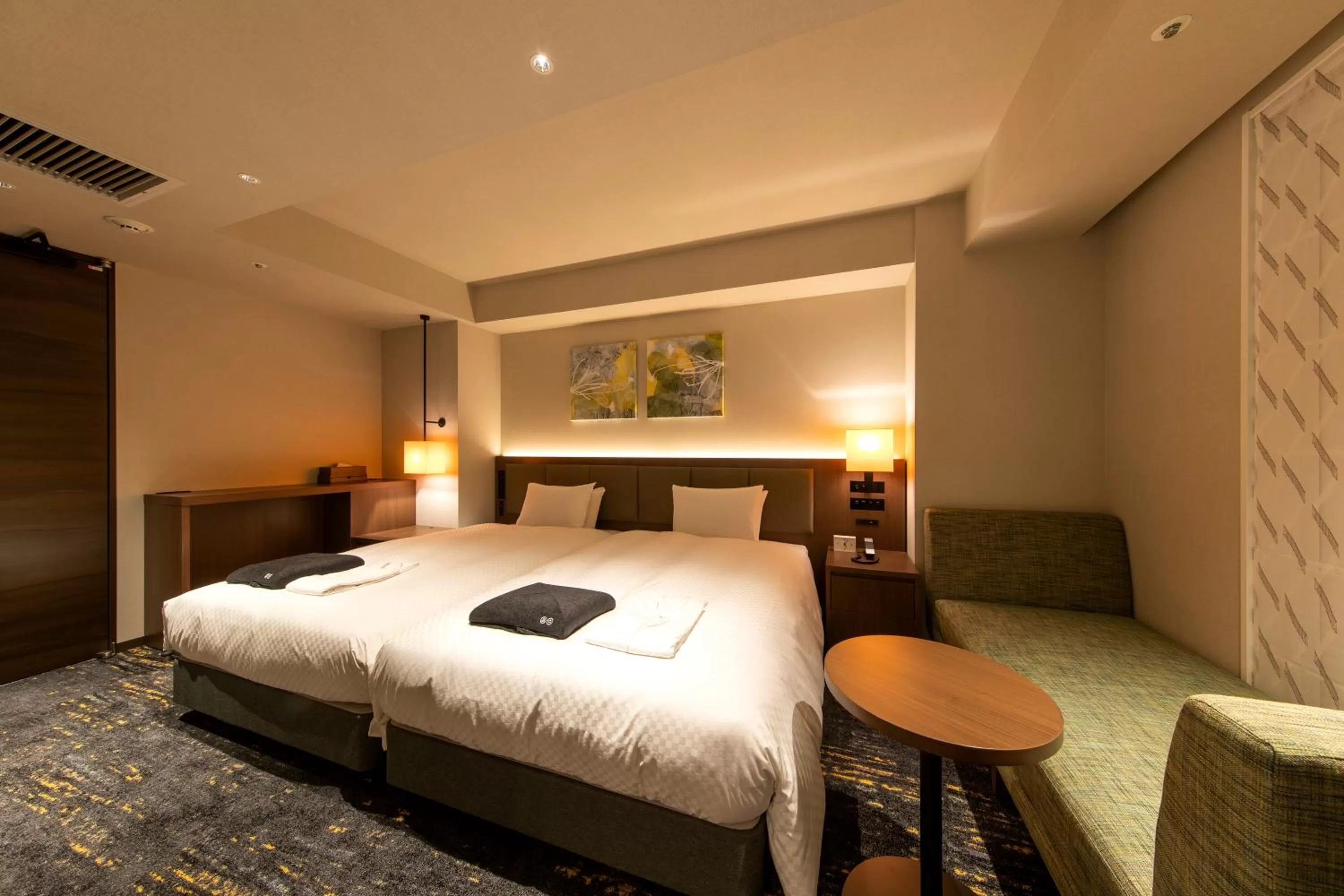 Bed in Hotel Forza Nagoya Sakae