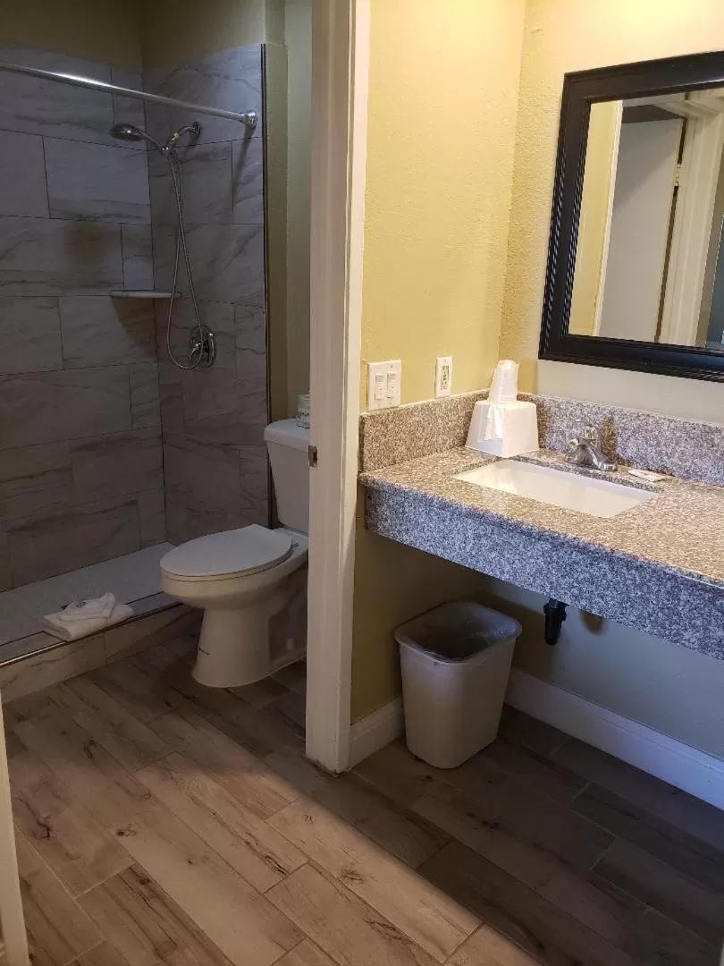 Toilet in University Inn Fresno