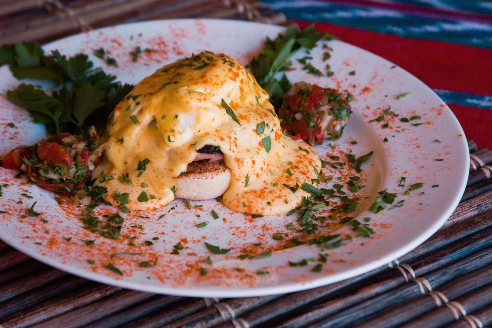 Breakfast in A Sunset Chateau