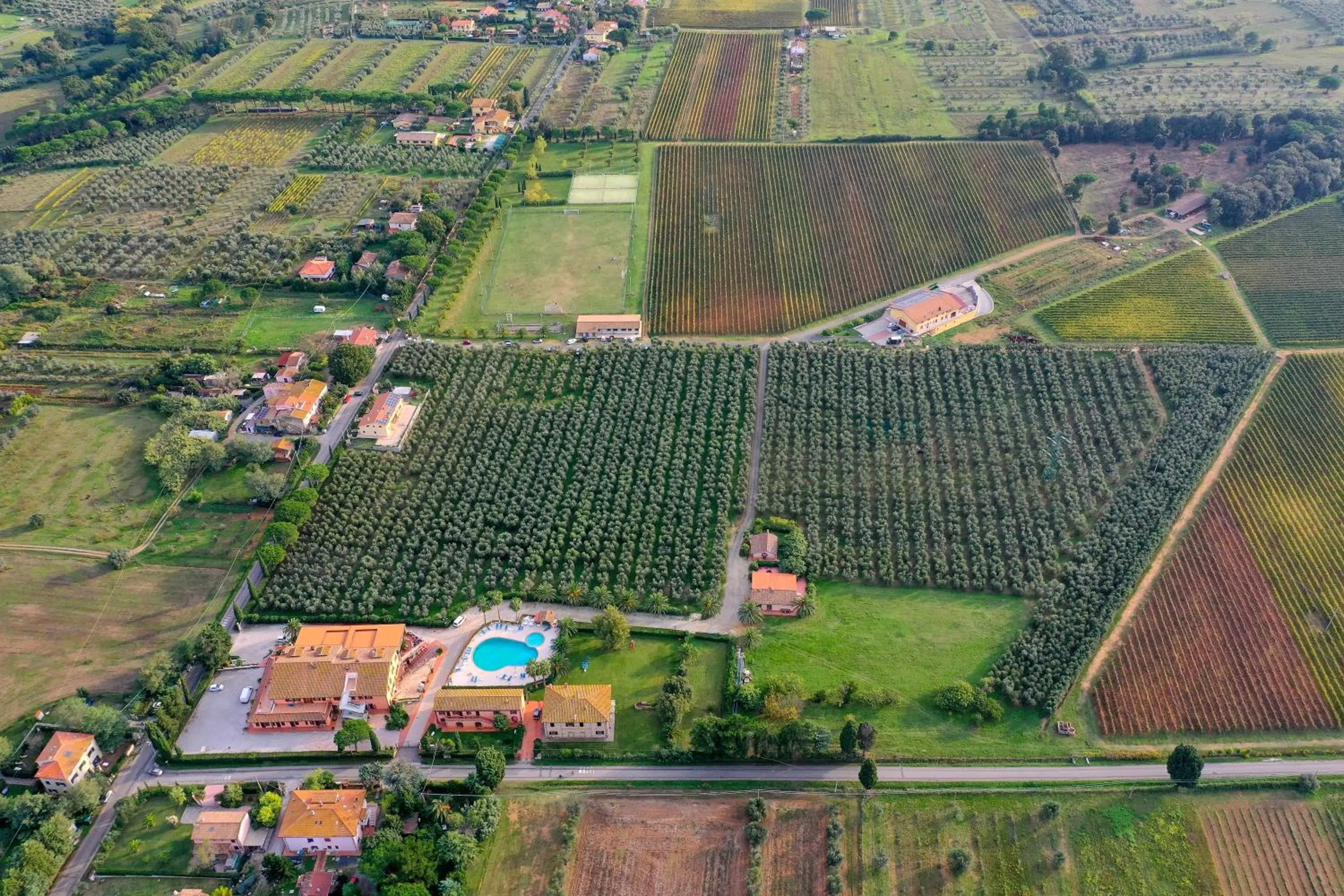 Bird's eye view in Agrihotel Elisabetta