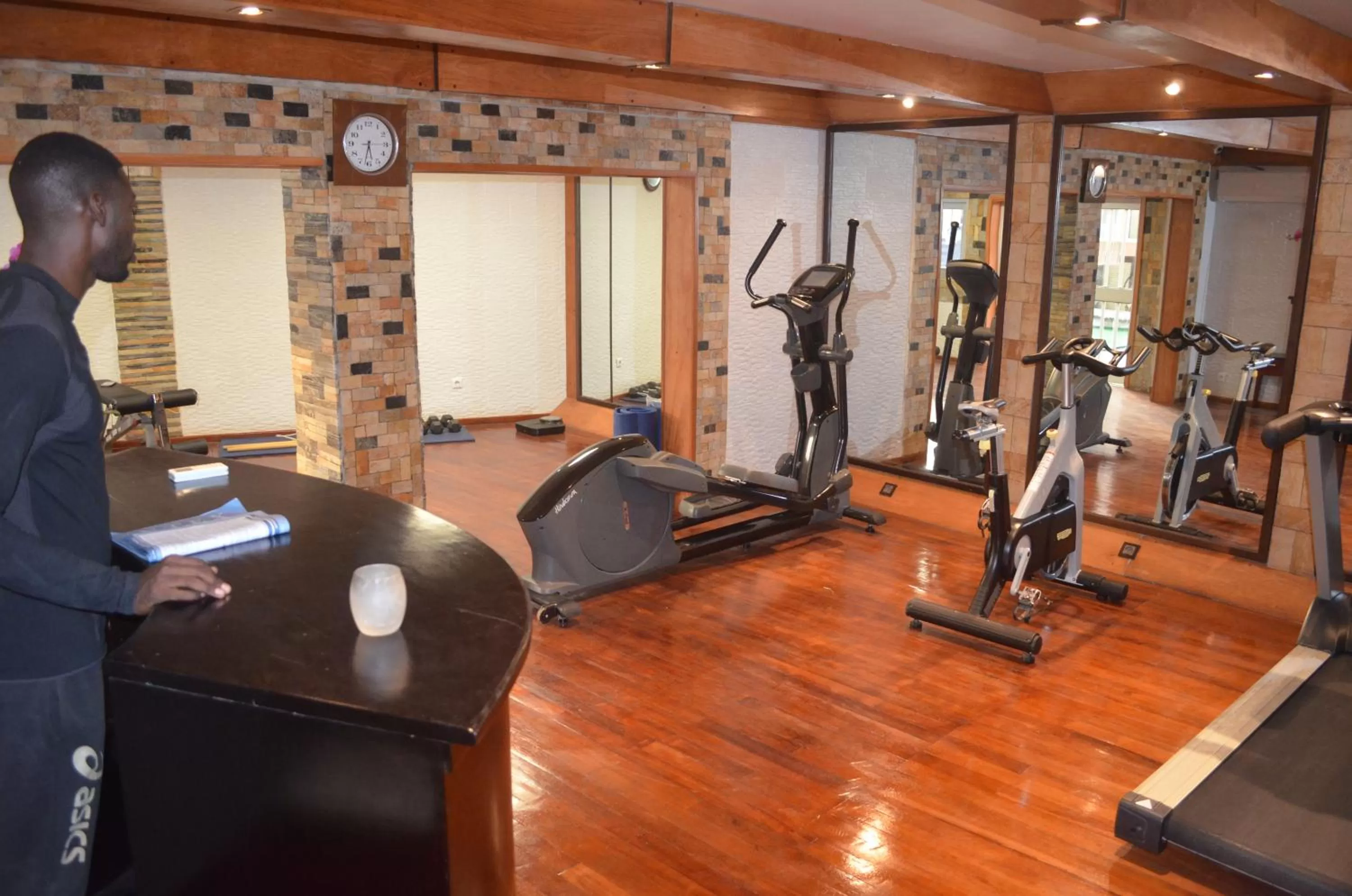 Fitness centre/facilities in Hotel Résidence La Falaise