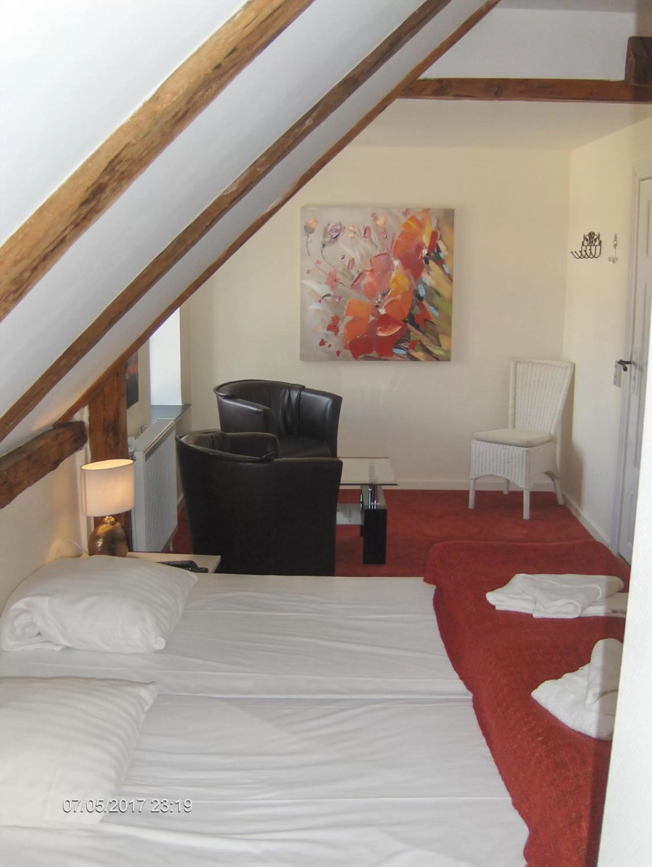 Bed in Hotel Frøslev Kro