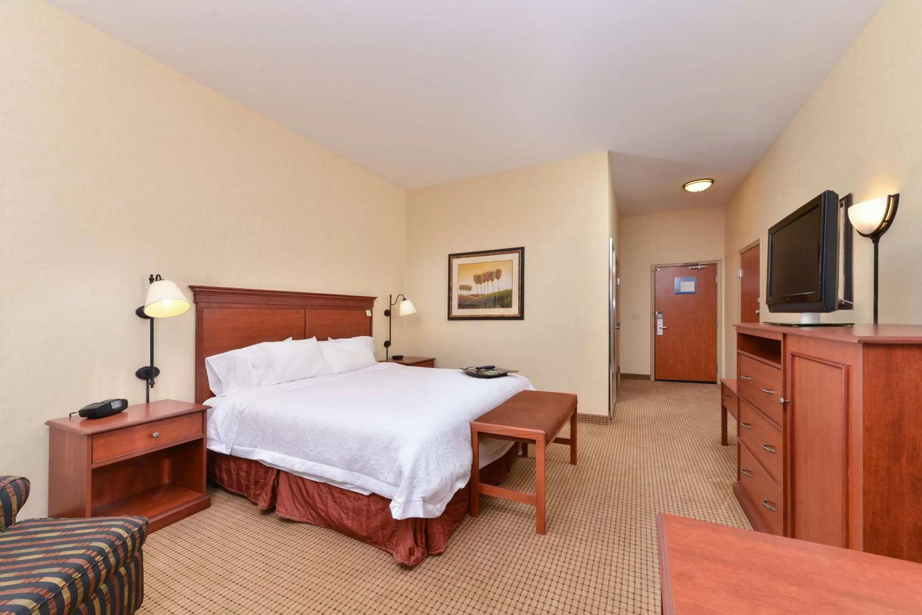 Bed in Hampton Inn Rock Springs