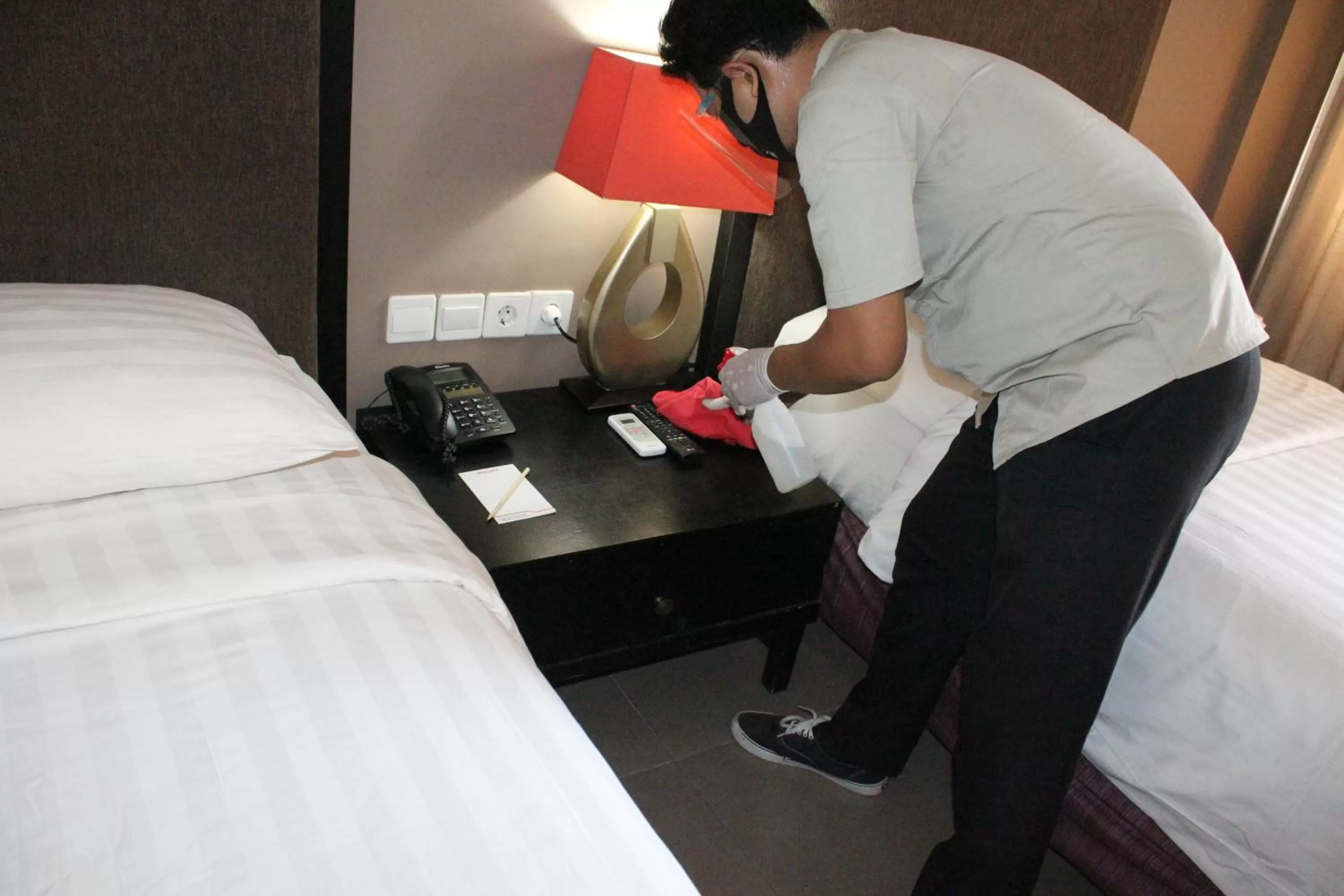 Bedroom, Bed in 100 Sunset Kuta Hotel & Ballroom