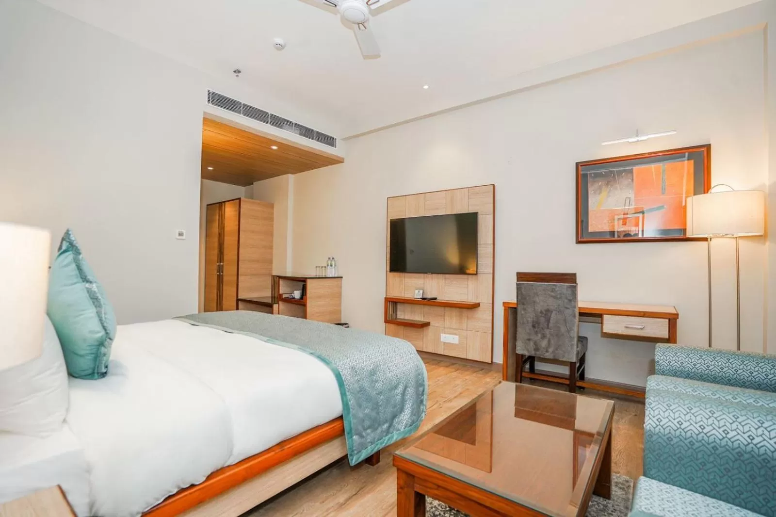 Bedroom, TV/Entertainment Center in The Zenith - A boutique hotel by Hot Millions