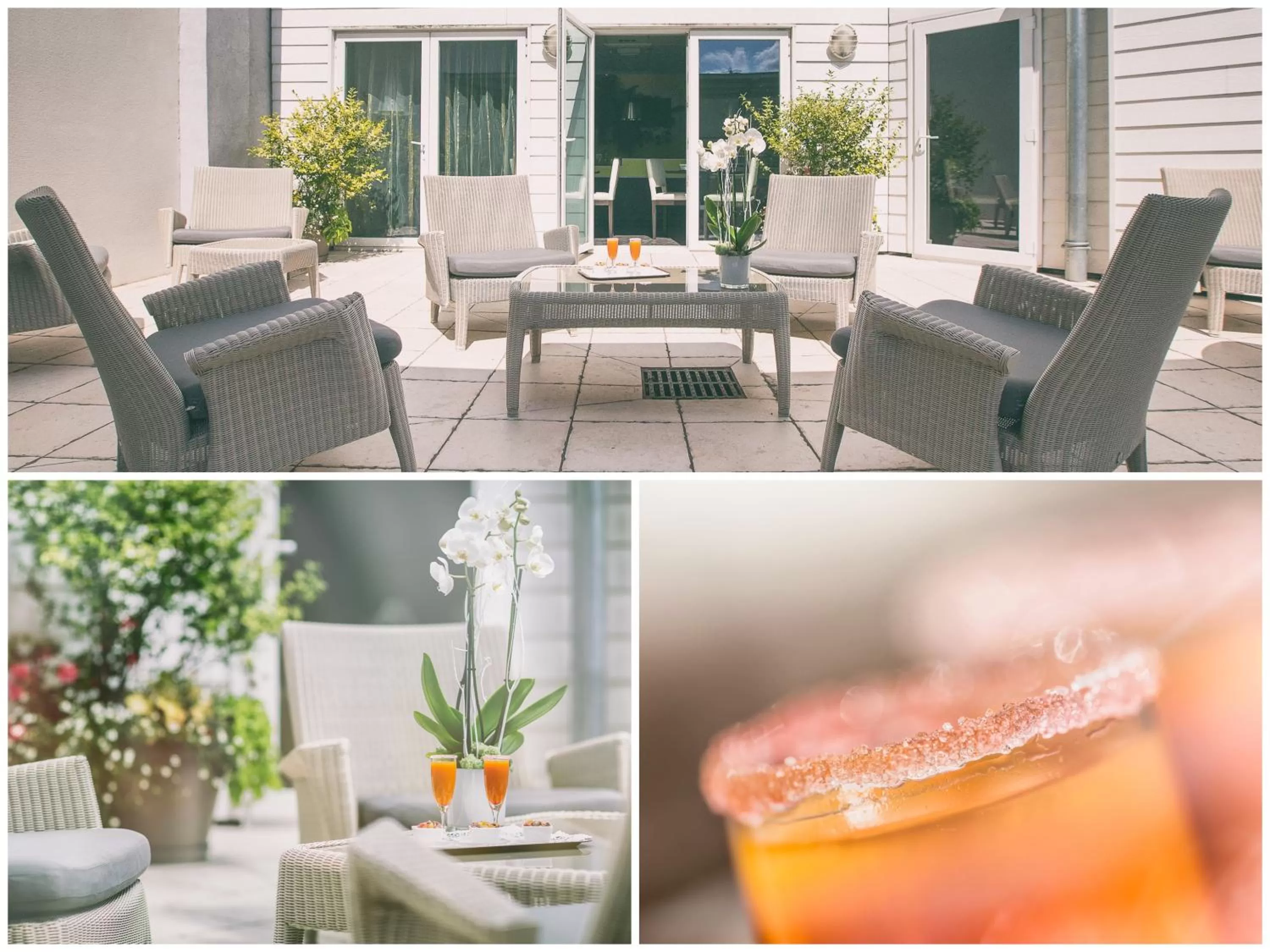 Patio in Best Western Plus Richelieu