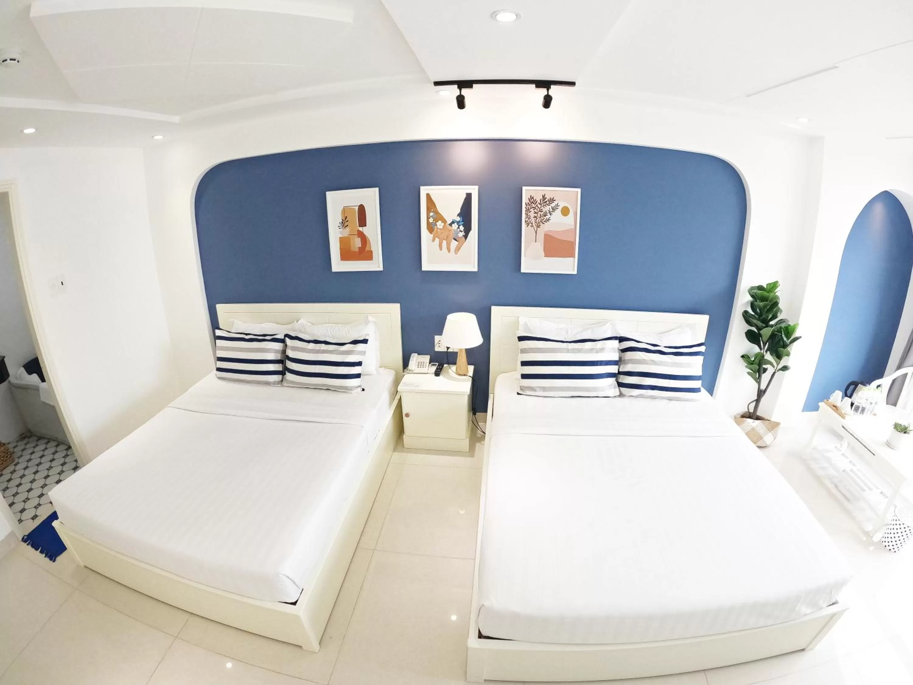 Bed in Dinh Phat Hotel