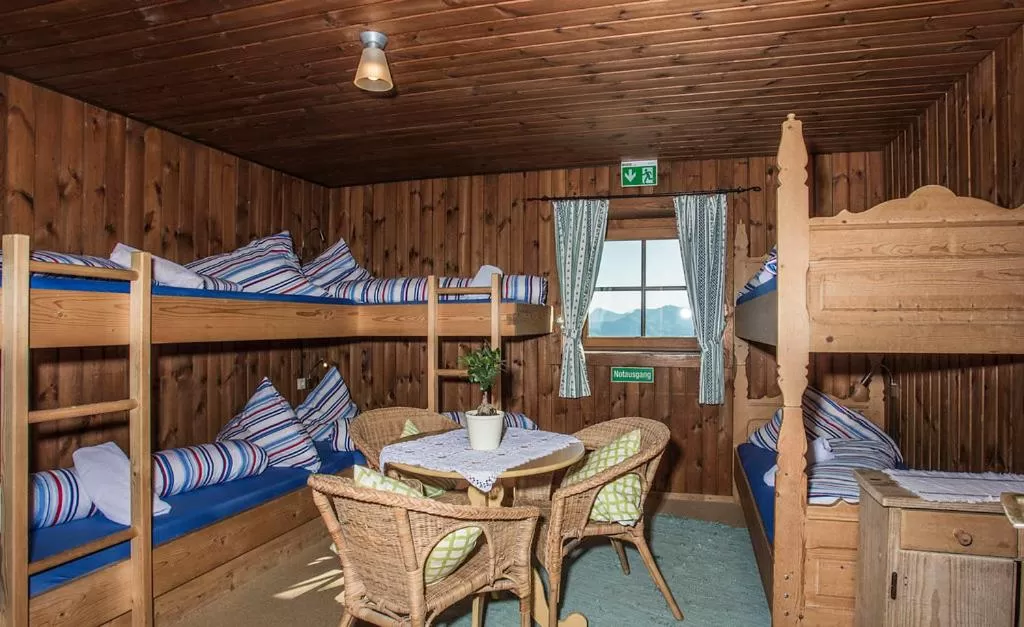 Bed in Hocheckhuette On Top of the Kitzbuehel Hahnenkamm Mountain