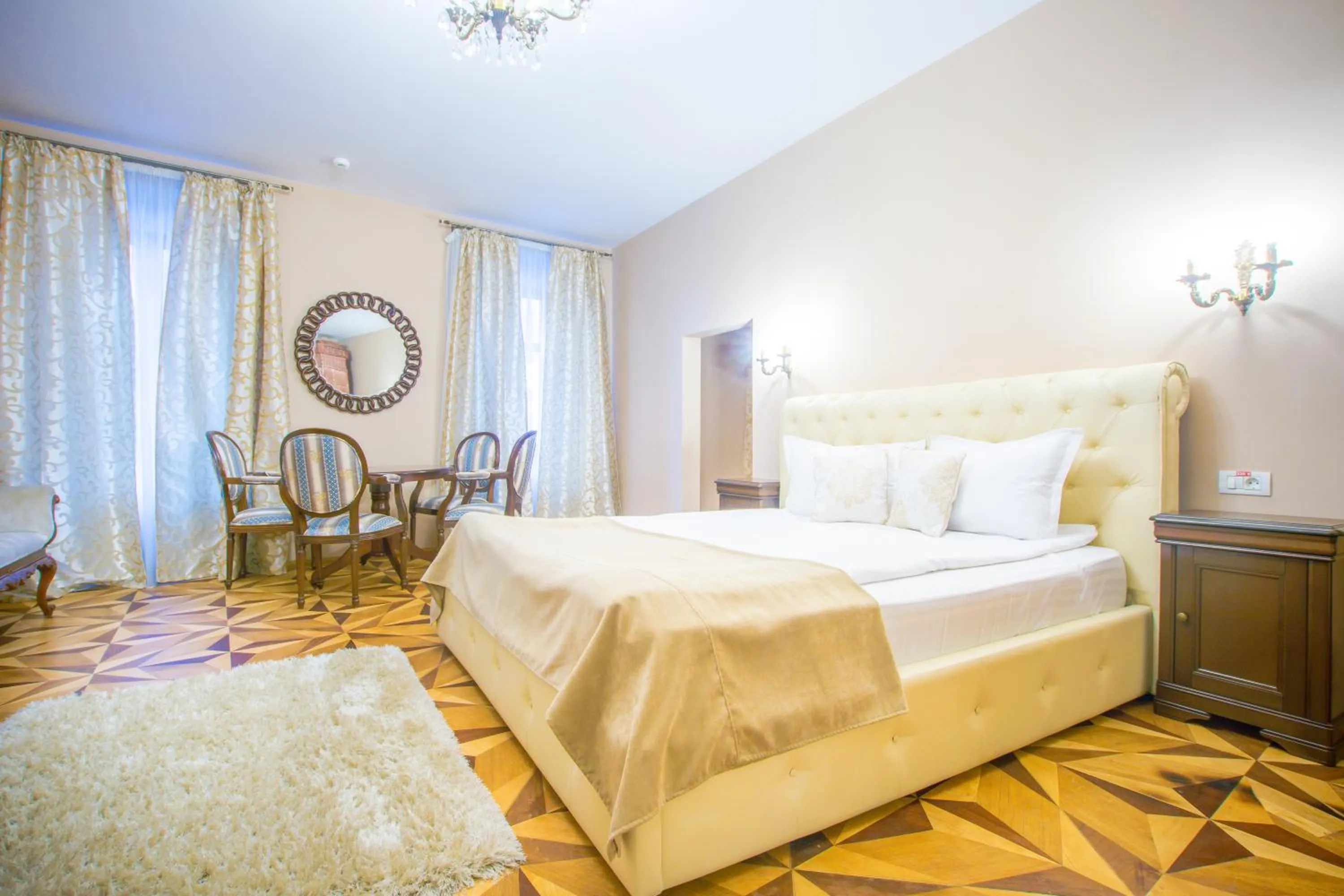 Bedroom, Bed in Safrano Palace