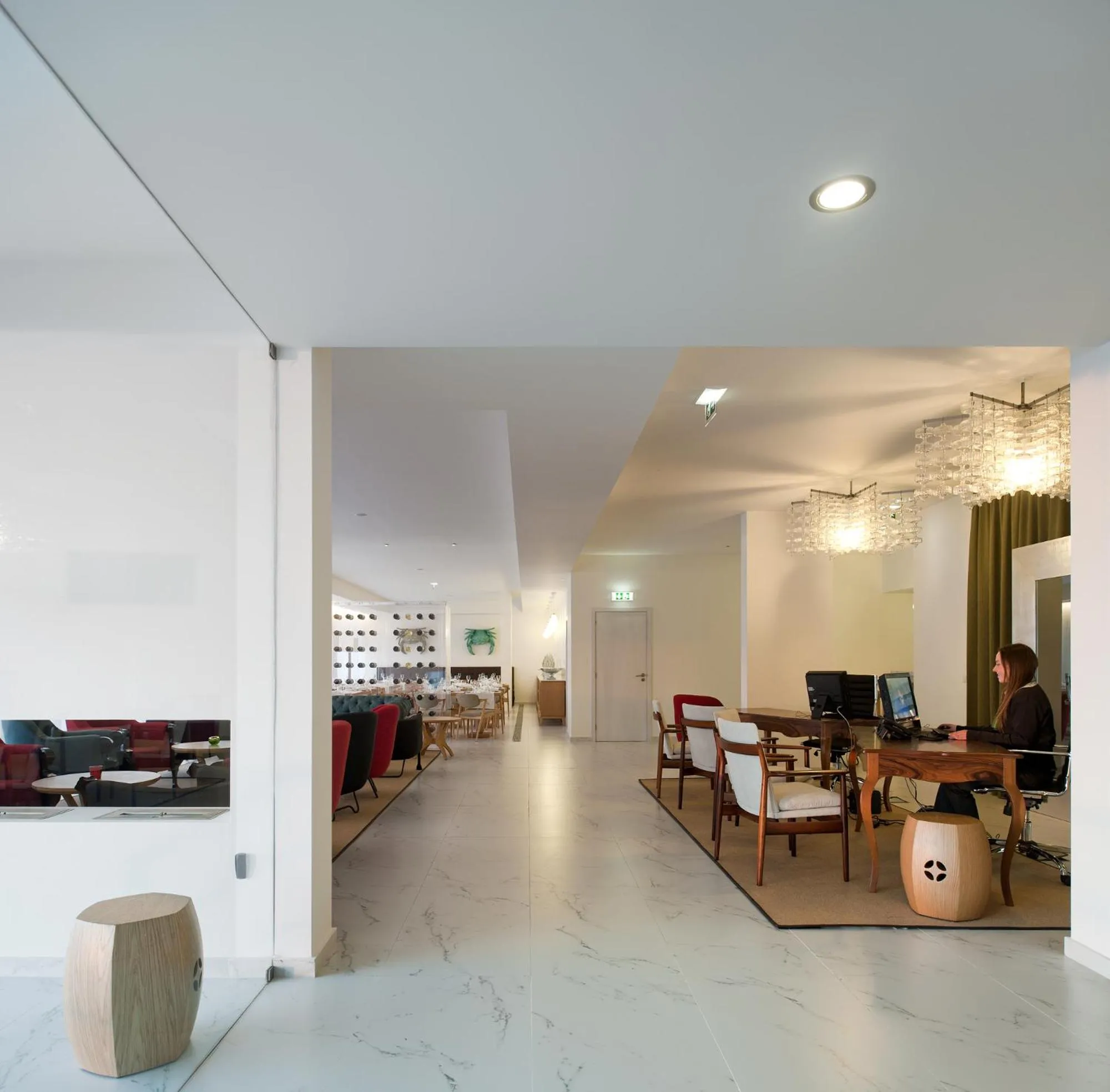 Lobby or reception in Furadouro Boutique Hotel Beach & SPA