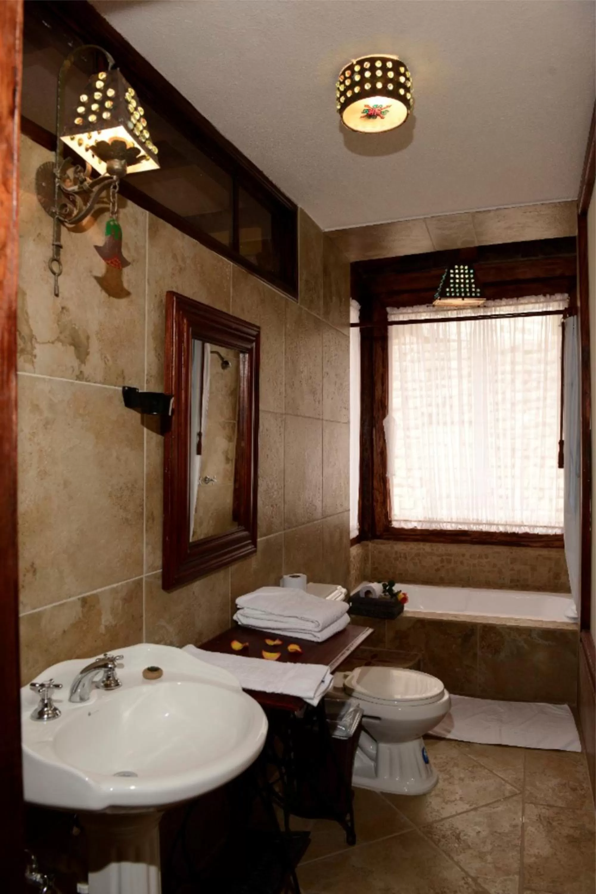 Bathroom in Hostería La Andaluza