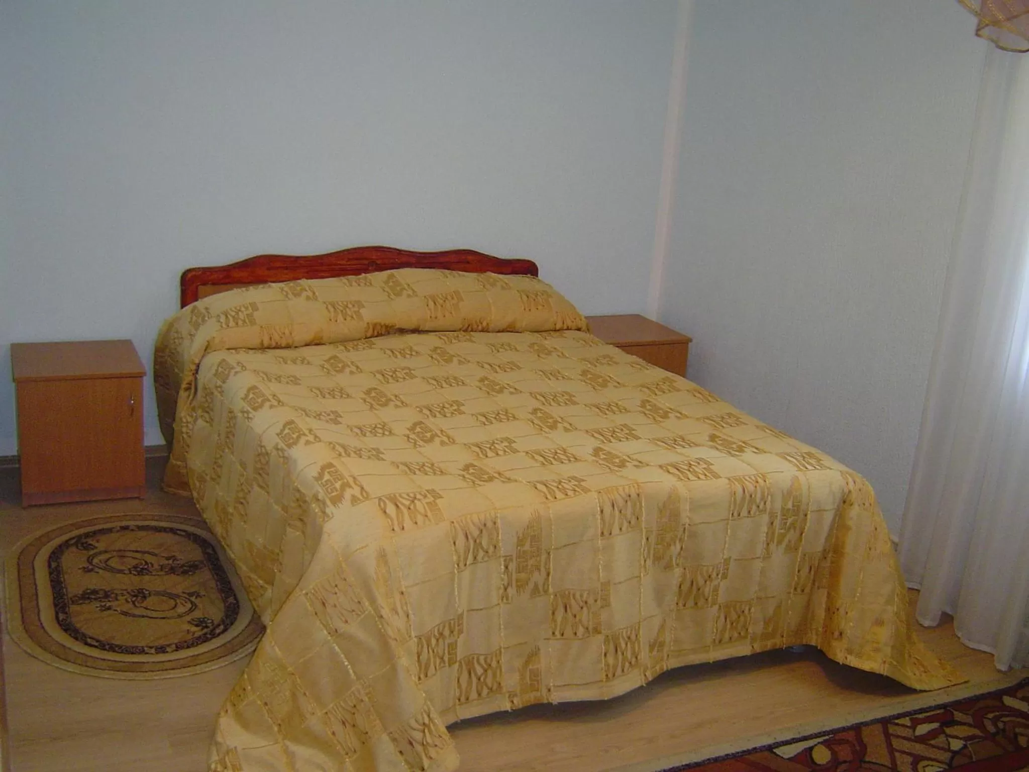Bed in Zhibek Zholy Hotel