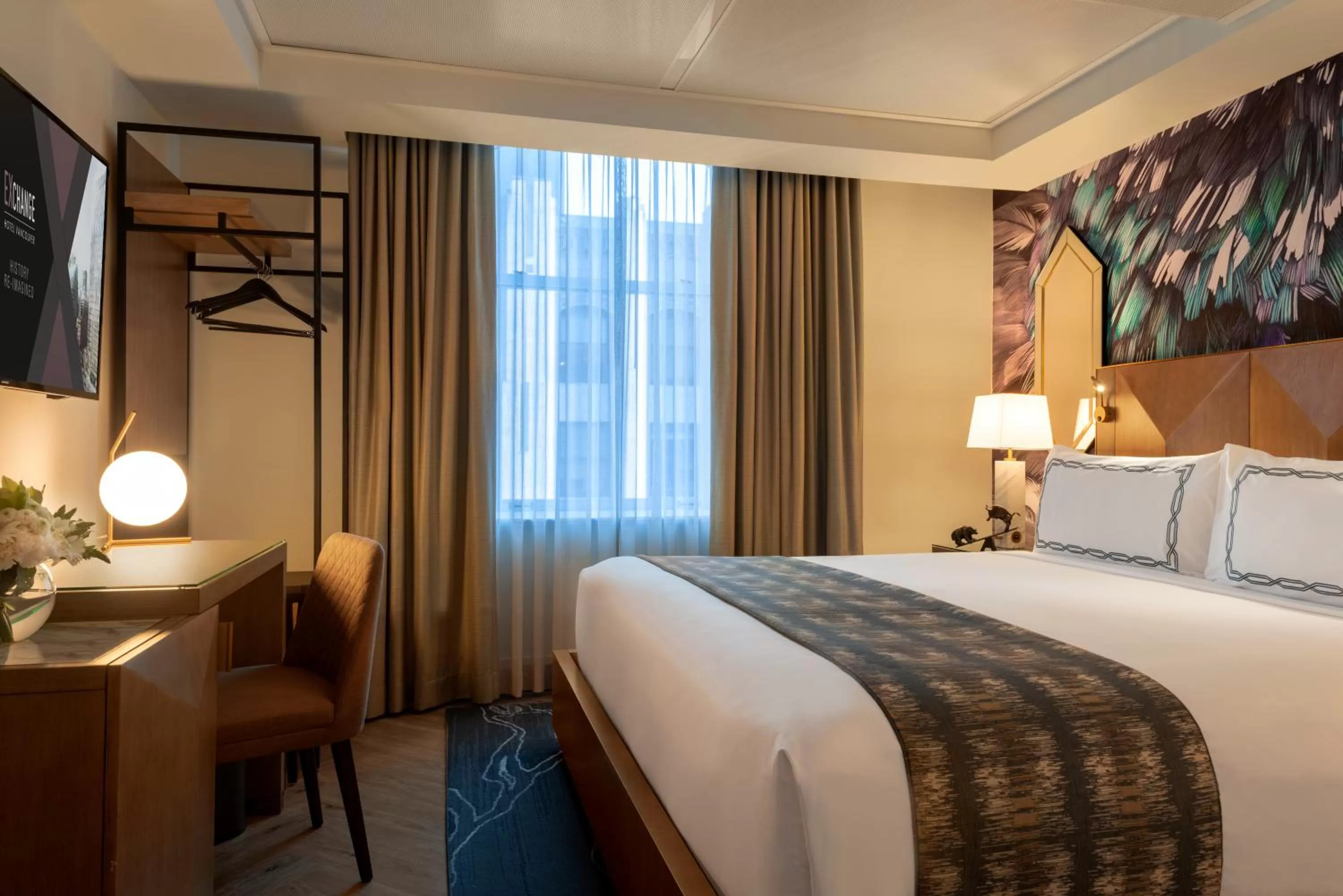 Bed in EXchange Hotel Vancouver