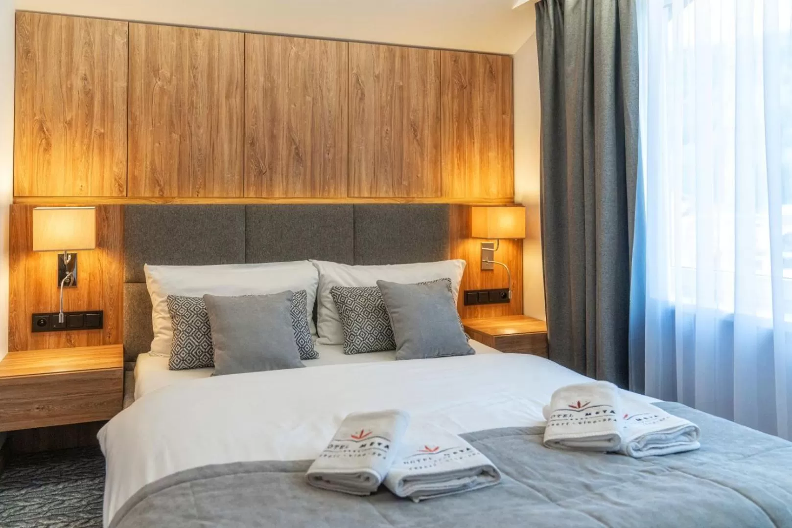 Bed in Hotel META Resort & Vine SPA