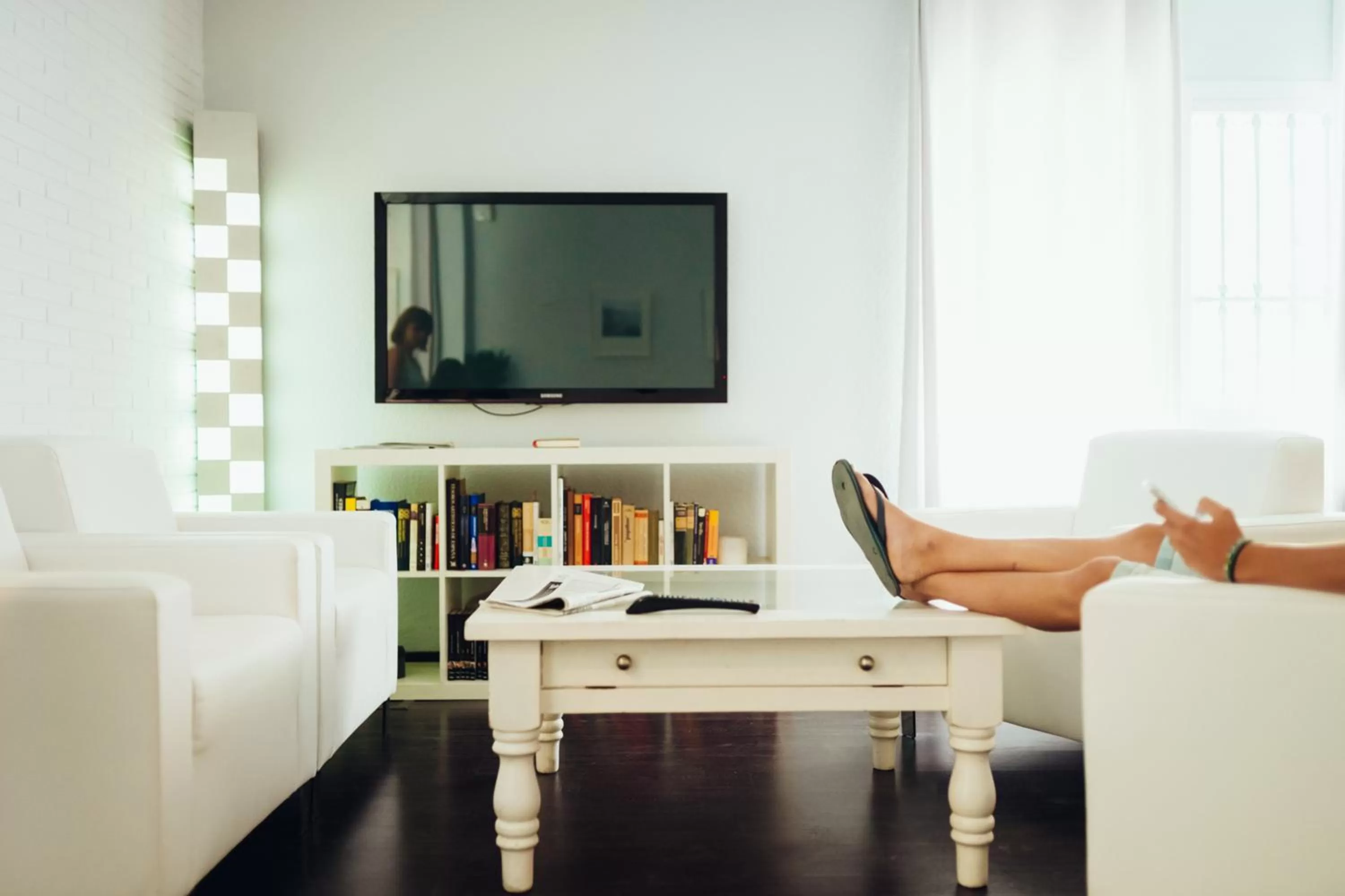 Communal lounge/ TV room in Hotel Madrid de Sevilla by SHS