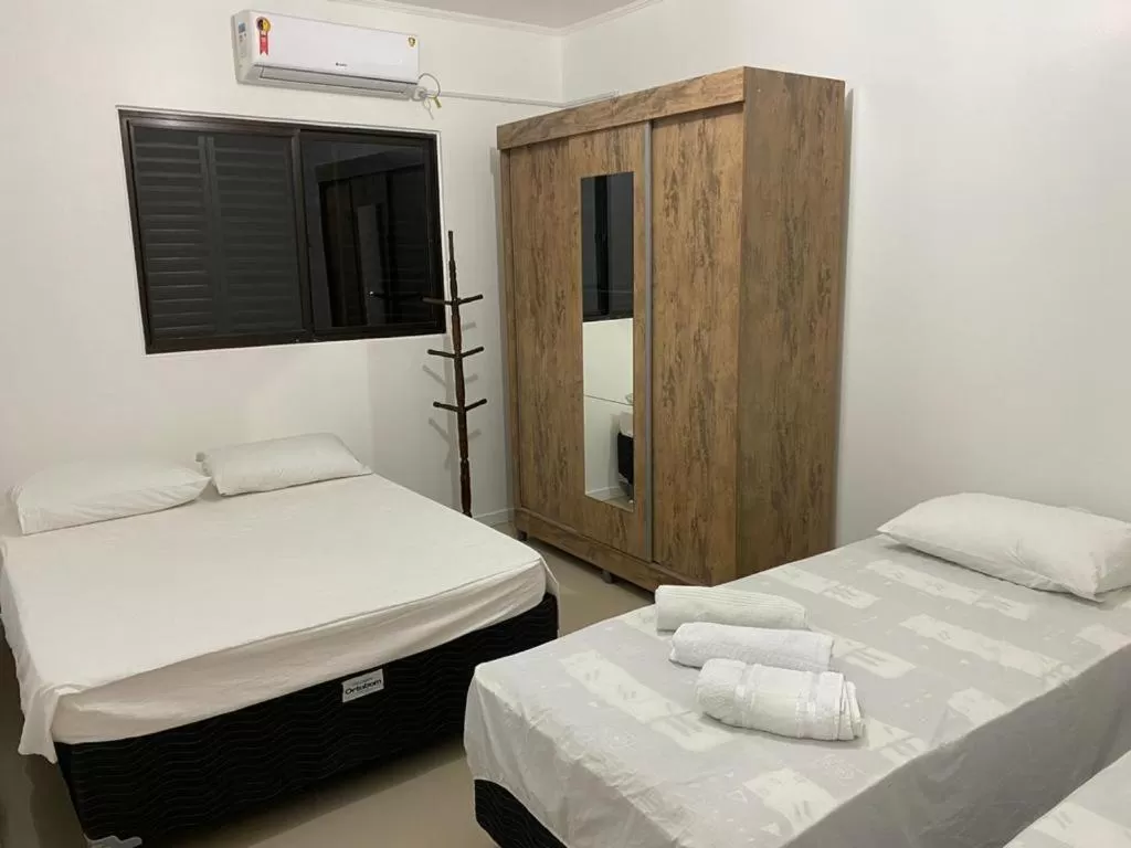 Bed in Apart-Hotel Ijuí