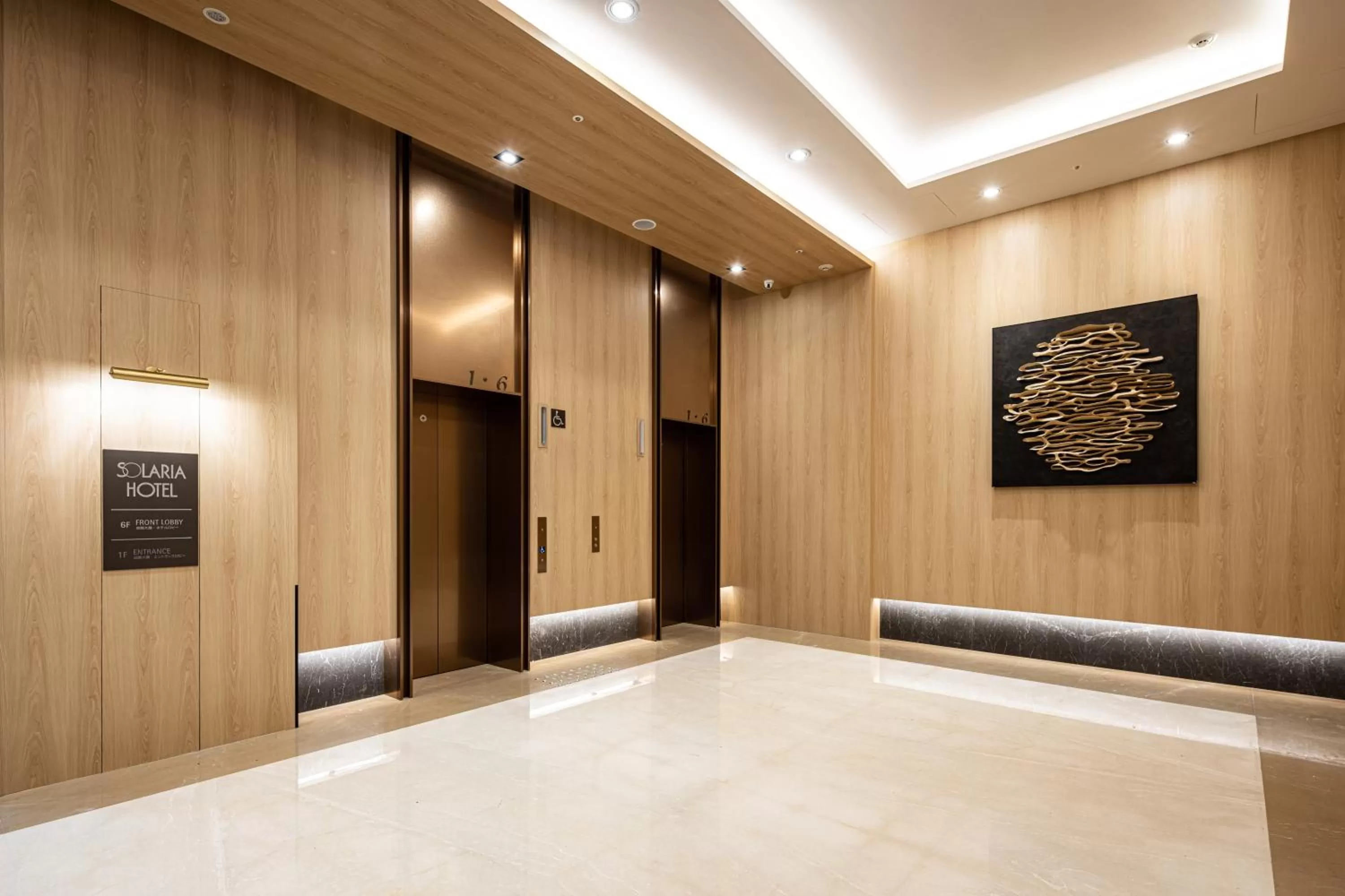 elevator in Solaria Nishitetsu Hotel Taipei Ximen