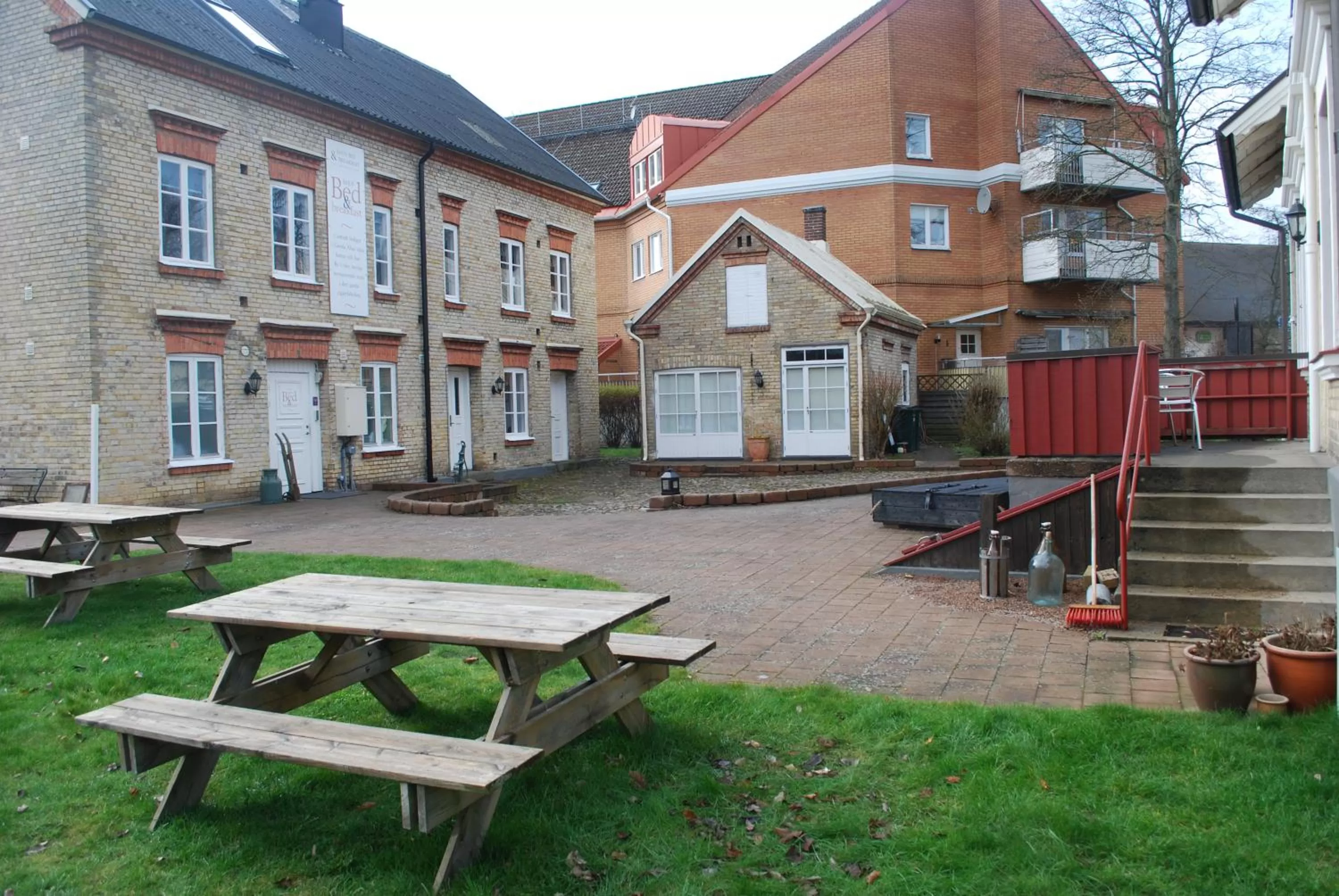 Patio in Åhus B&B och Vandrarhem