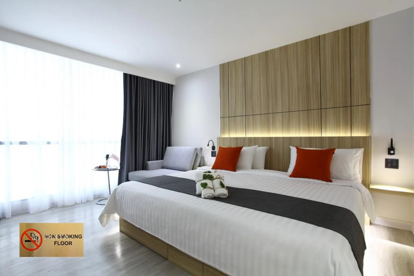 Bed in The Four Wings Hotel Bangkok