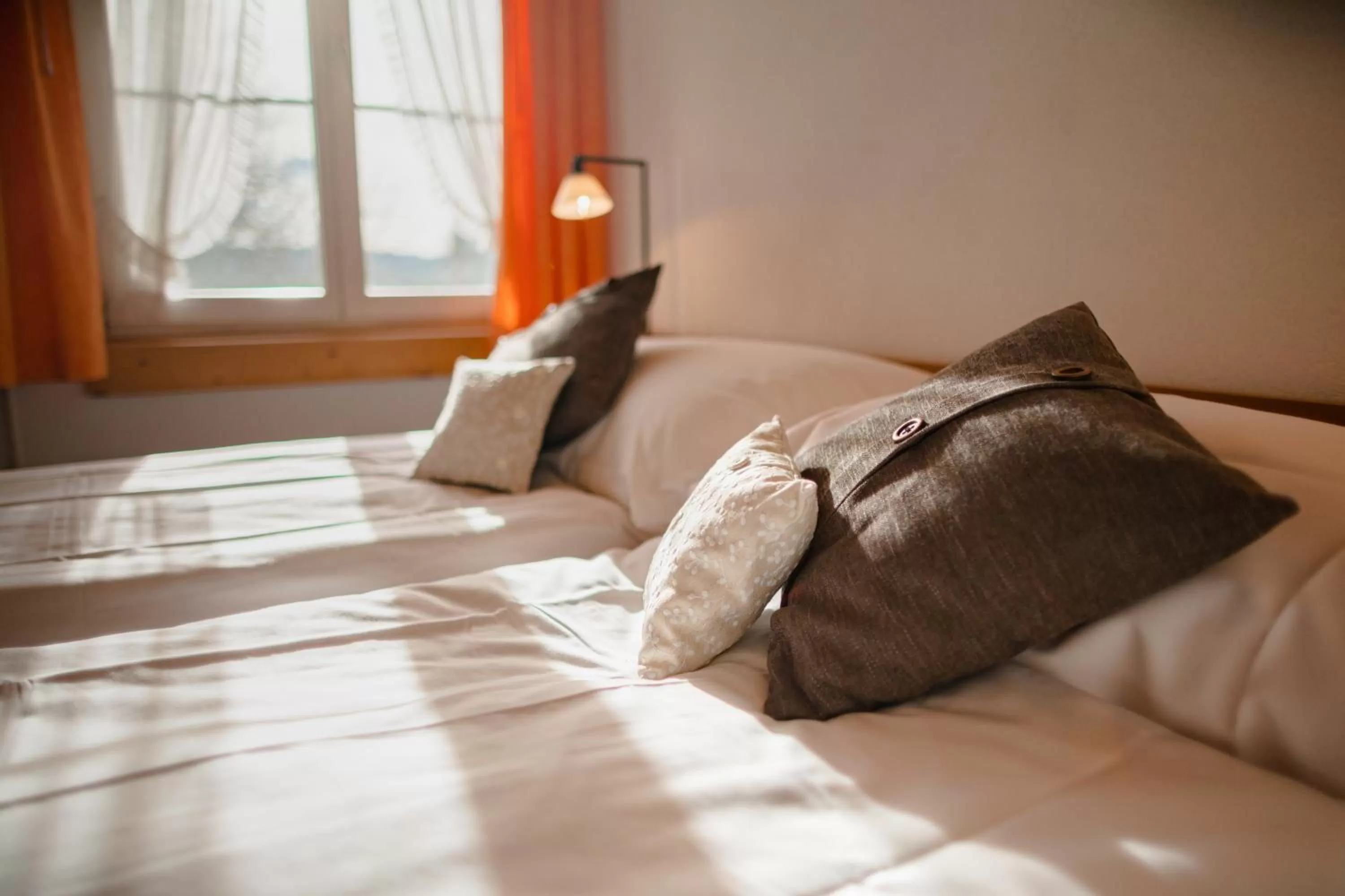Decorative detail, Bed in Hotel Restaurant Bad Gutenburg