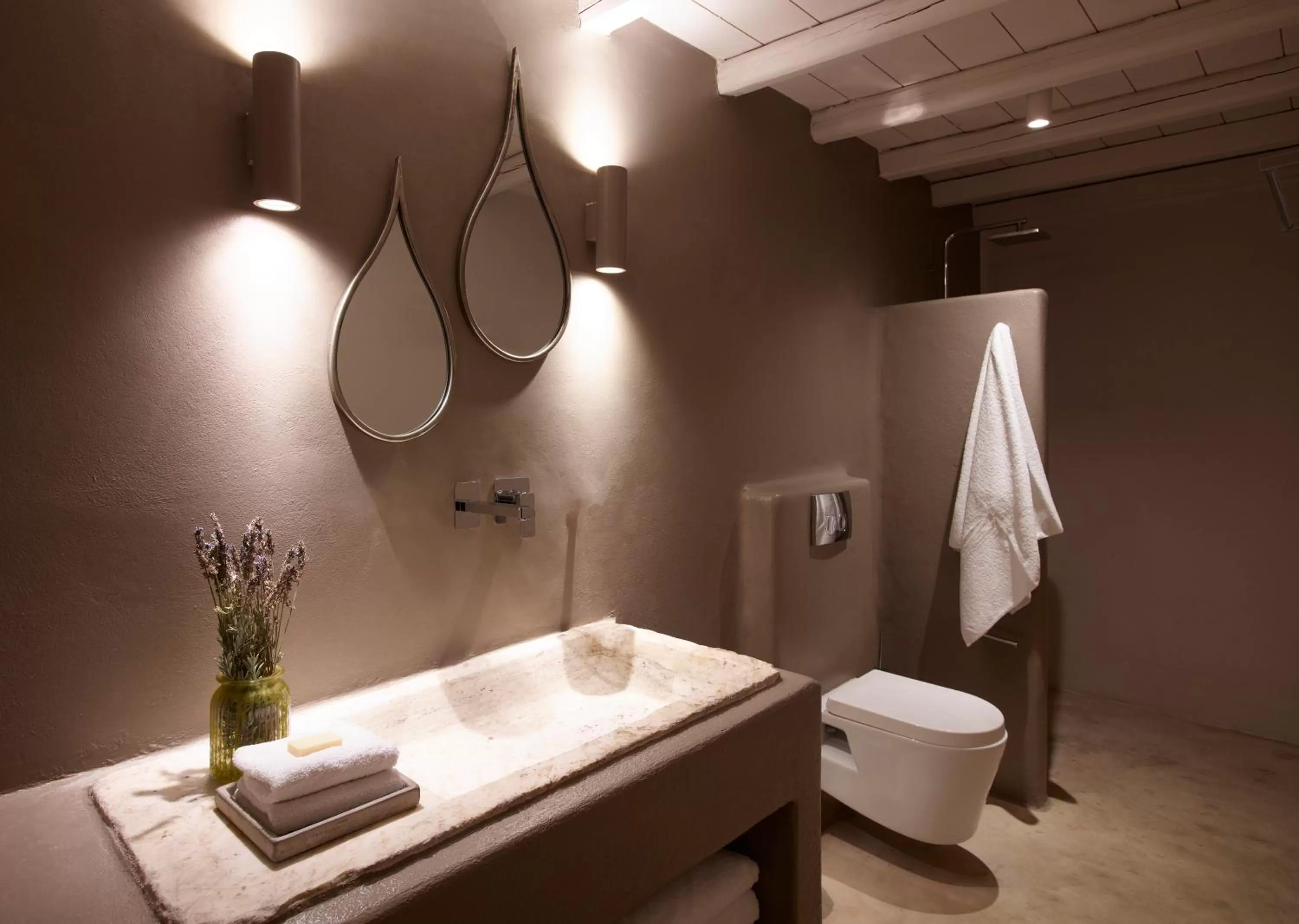 Shower in Aeolis Tinos Suites