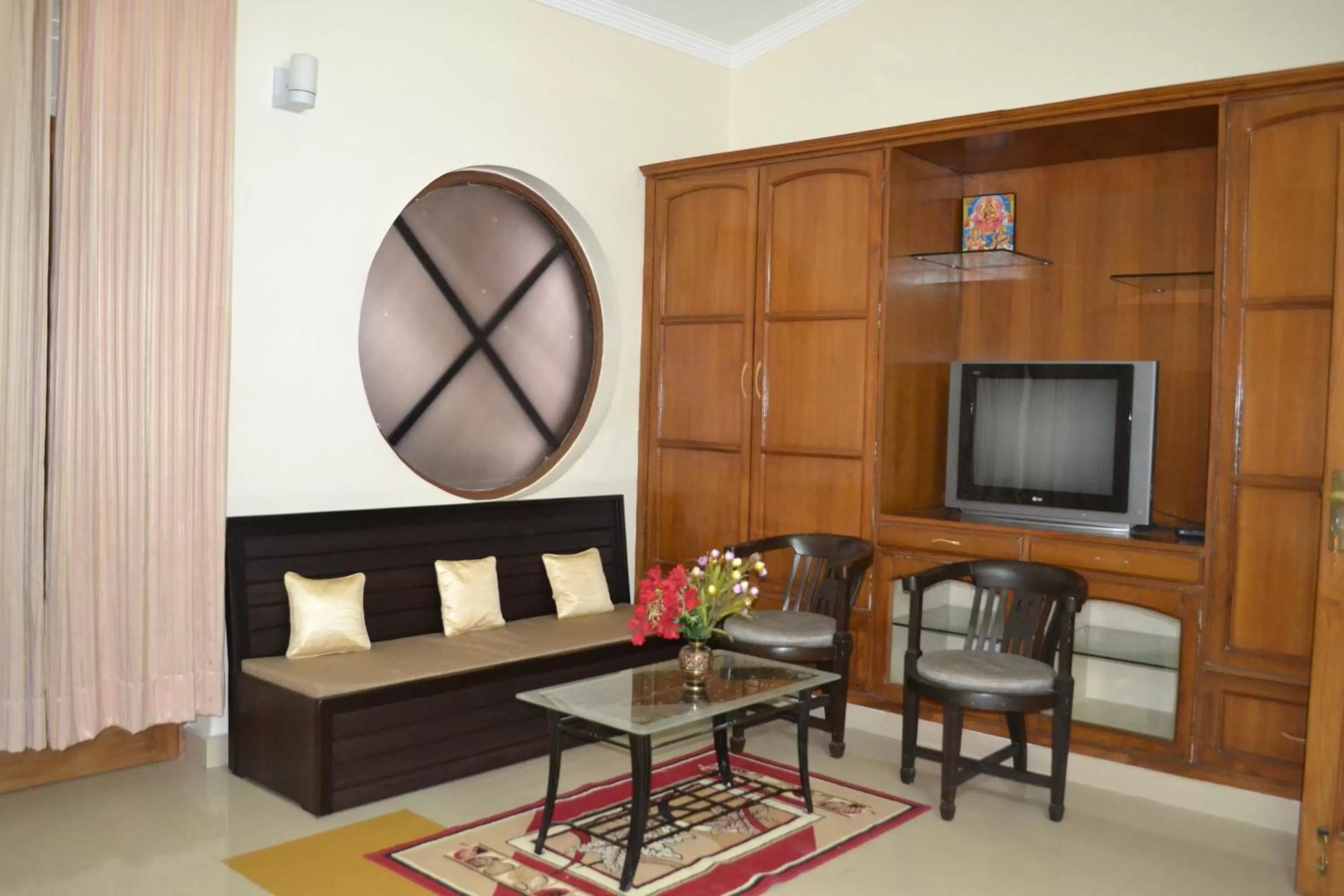 Seating area in Raj Cottage Ganga Vatika