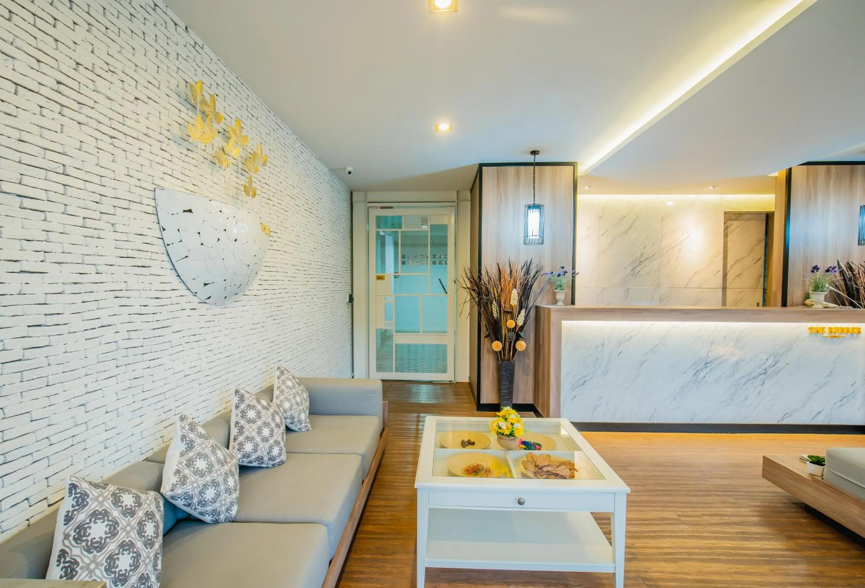 Lobby or reception, Bed in The Rubber Hotel Phuket