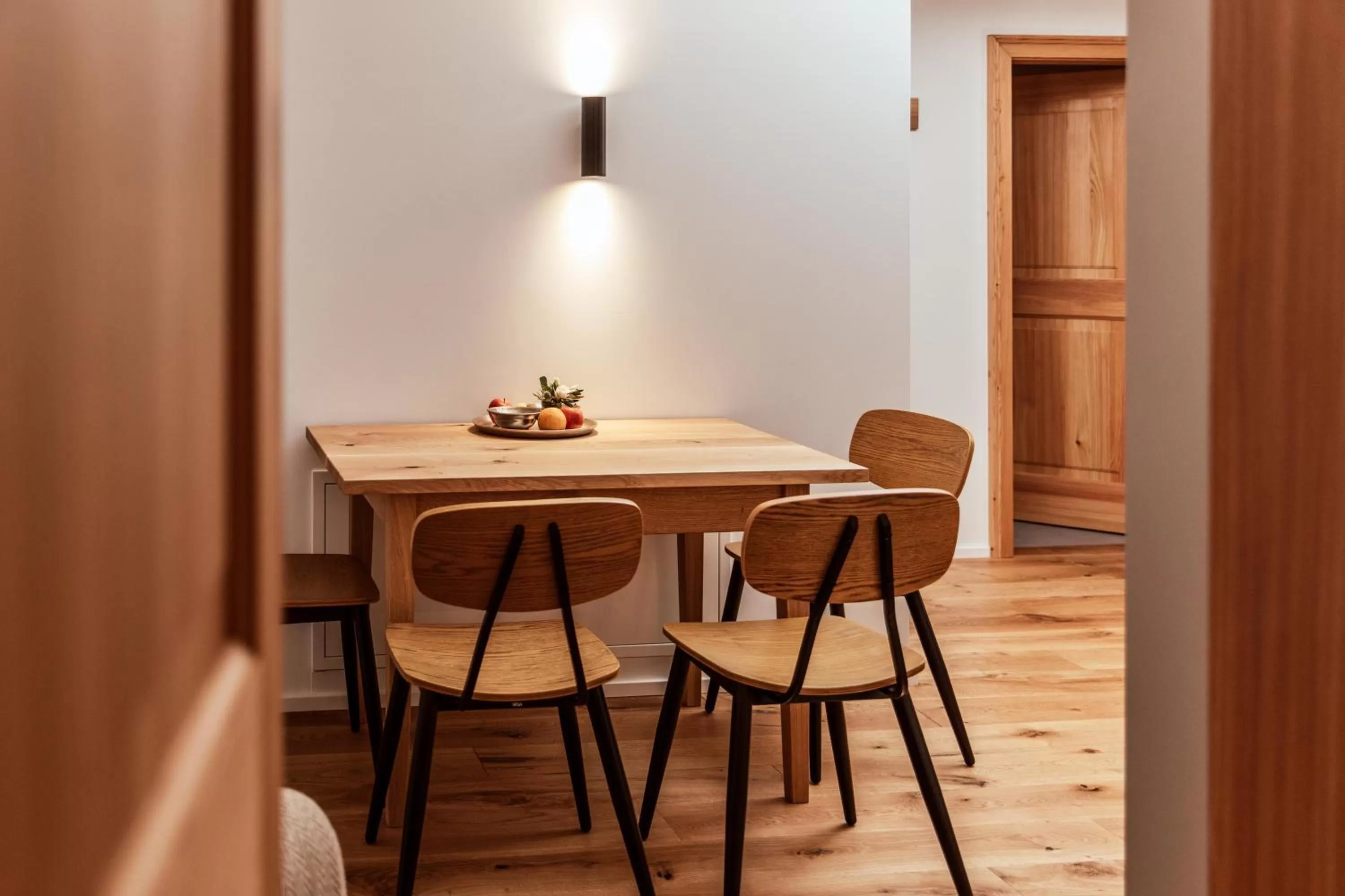 Dining area in the salt townhouse