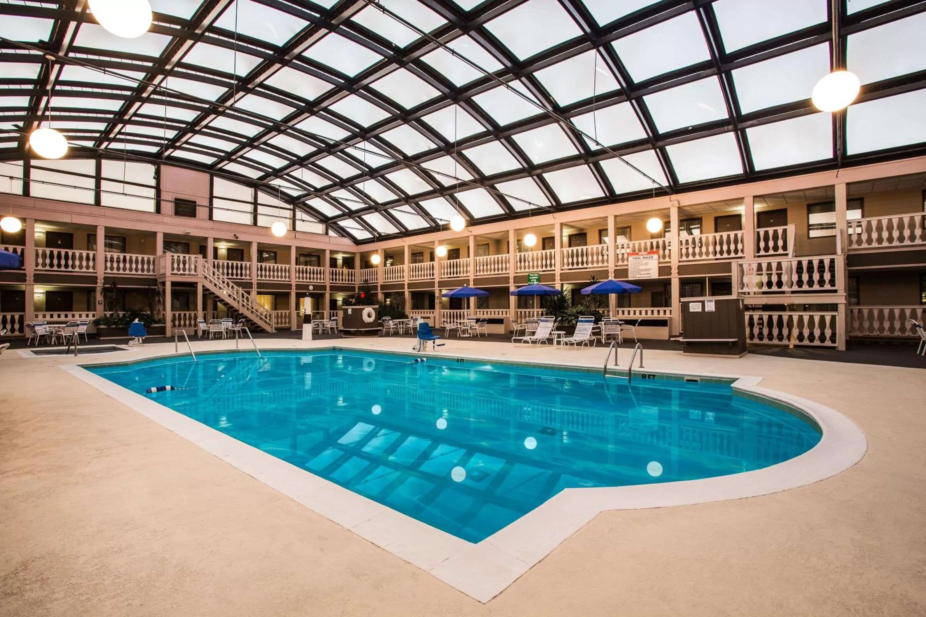 Pool view in AmericInn by Wyndham Janesville