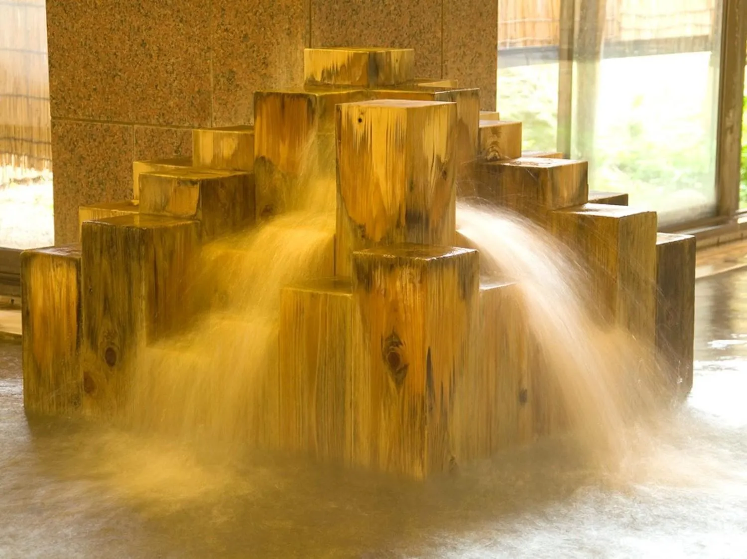 Hot Spring Bath in Kurobe Kanko Hotel