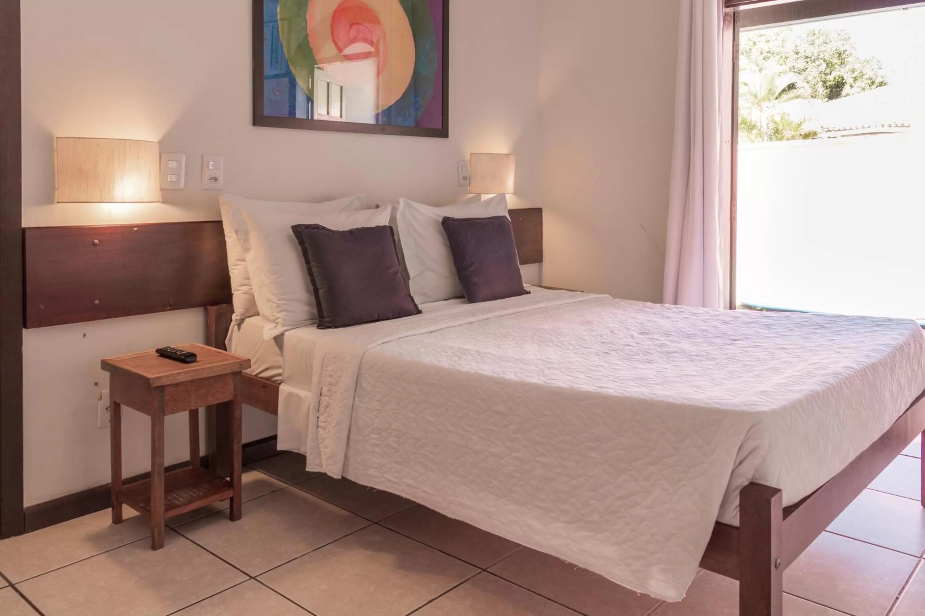 Bed in Pousada dos Coqueiros Búzios