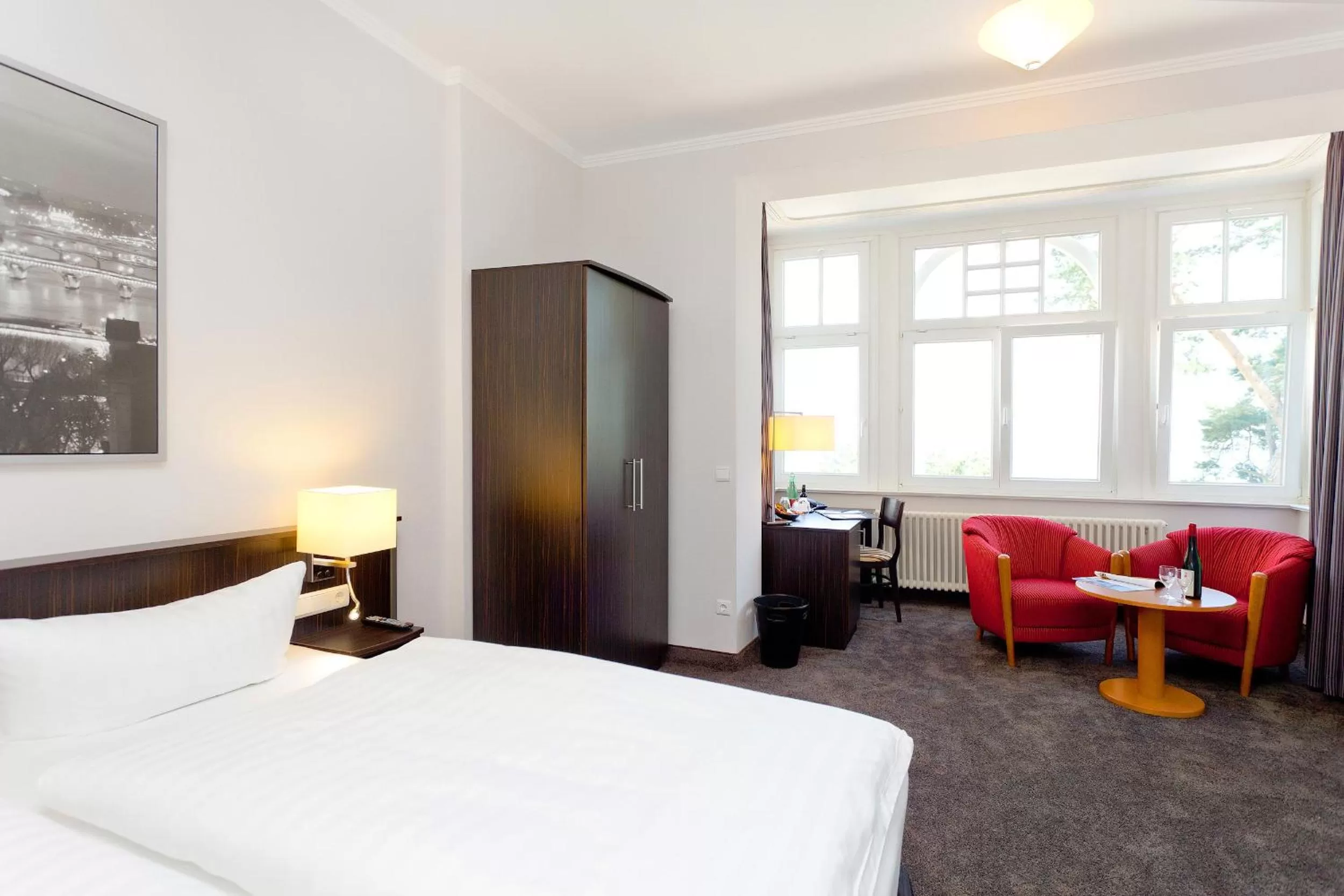 Bed in Hotel Villa Belvedere