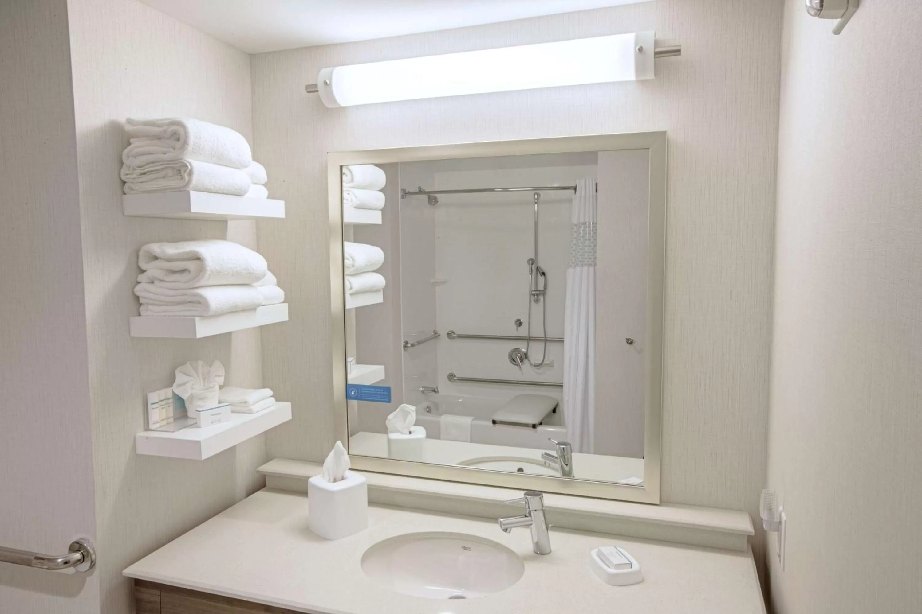 Bathroom in Hampton Inn by Hilton Amesbury, MA