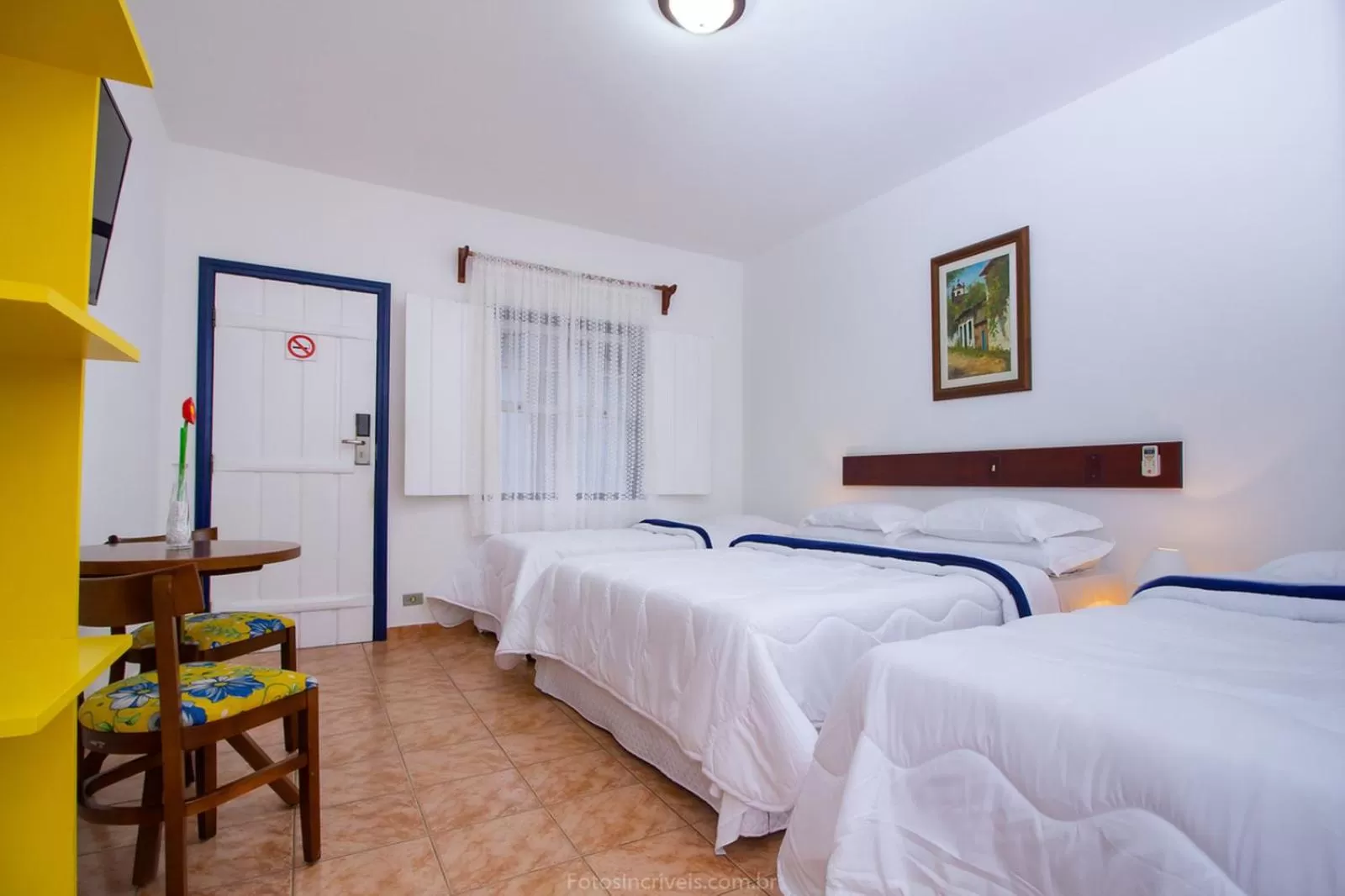 Bed in Pousada Aconchego