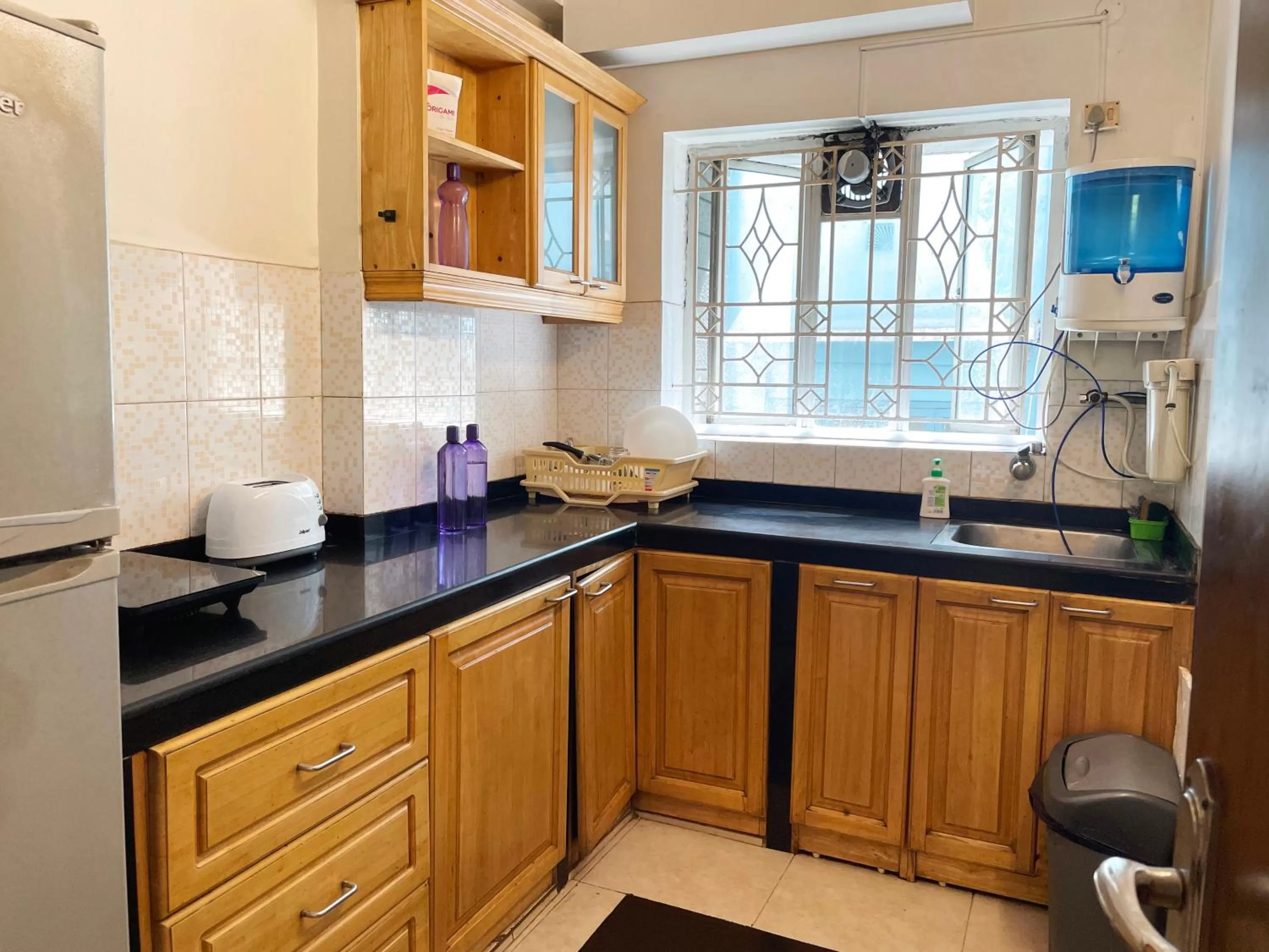 Kitchen or kitchenette in The Aster Homestay - Bedrooms & Apartments