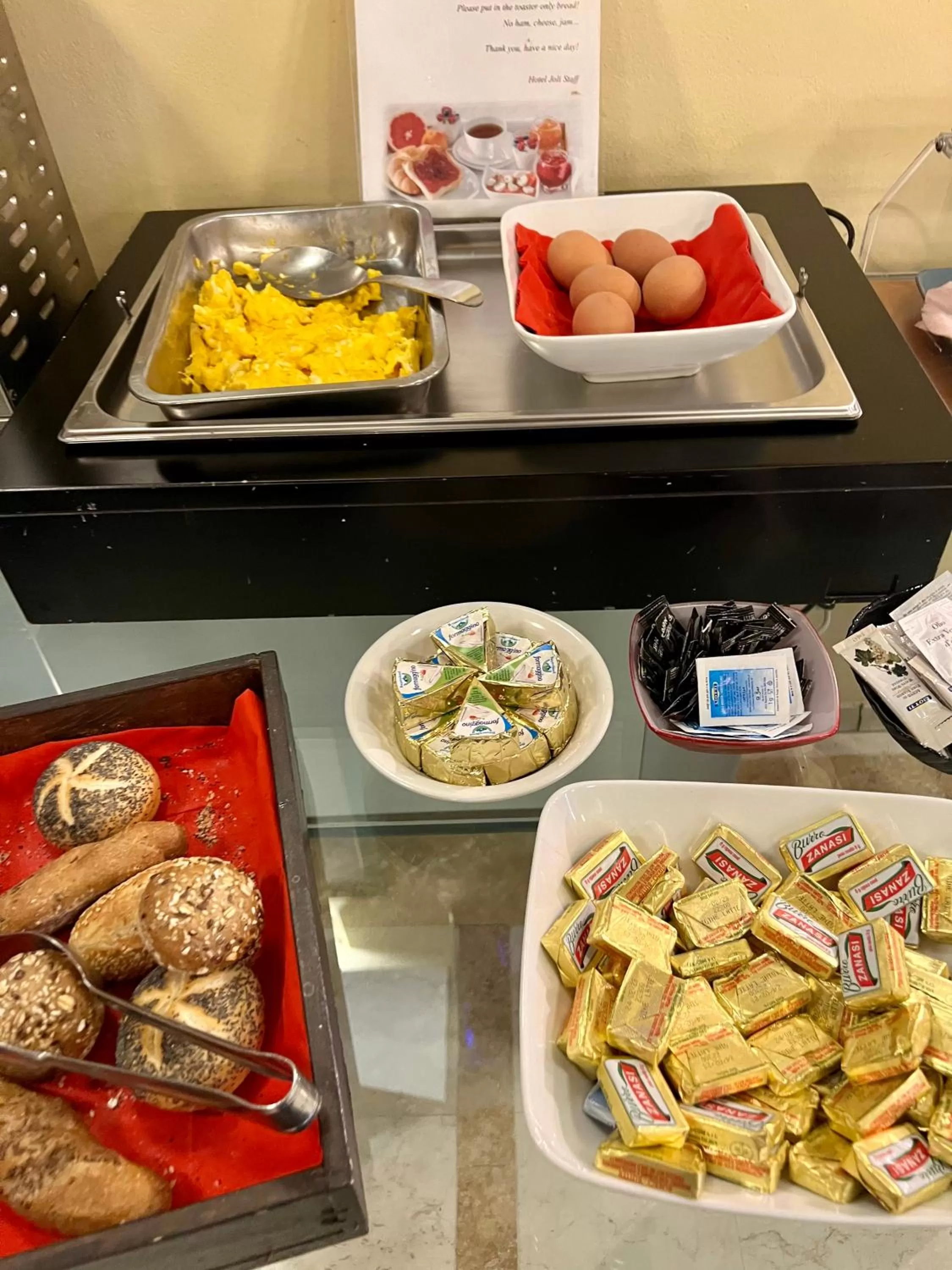 Buffet breakfast in Rainbow Hotel Depandance Joli