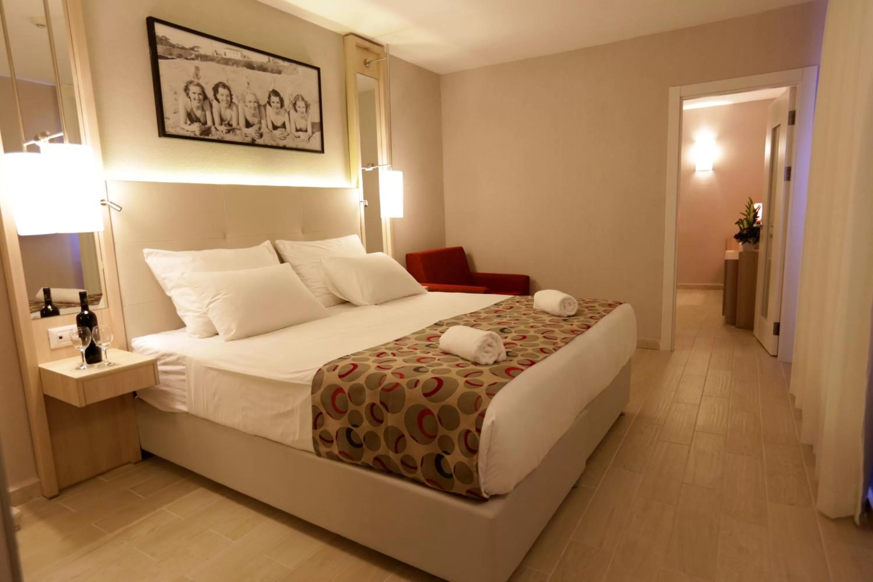 Bed in Astral Maris Hotel