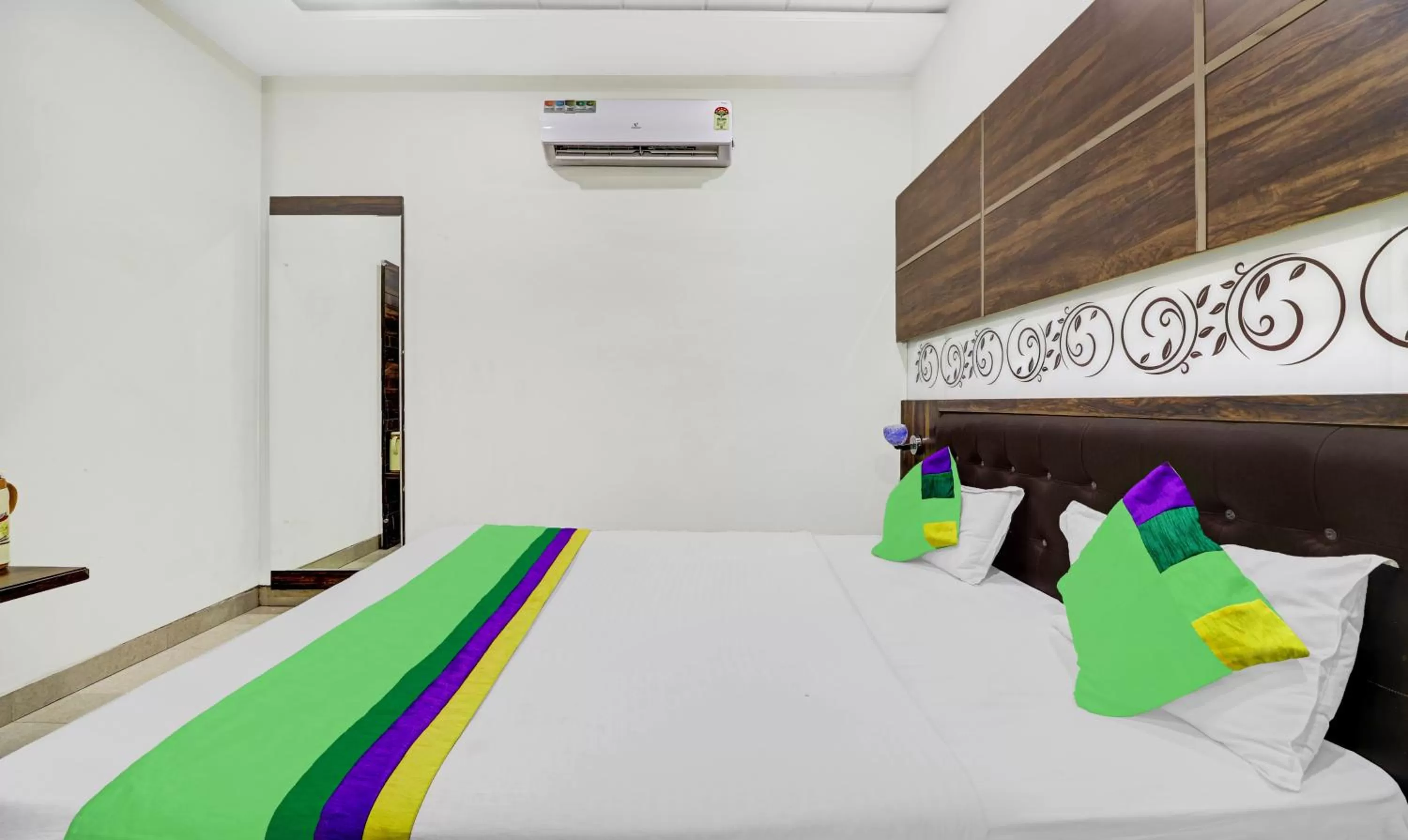 Bedroom, Bed in Itsy By Treebo - Anjali Mahal 500 Mtrs From Mathura Railway Station